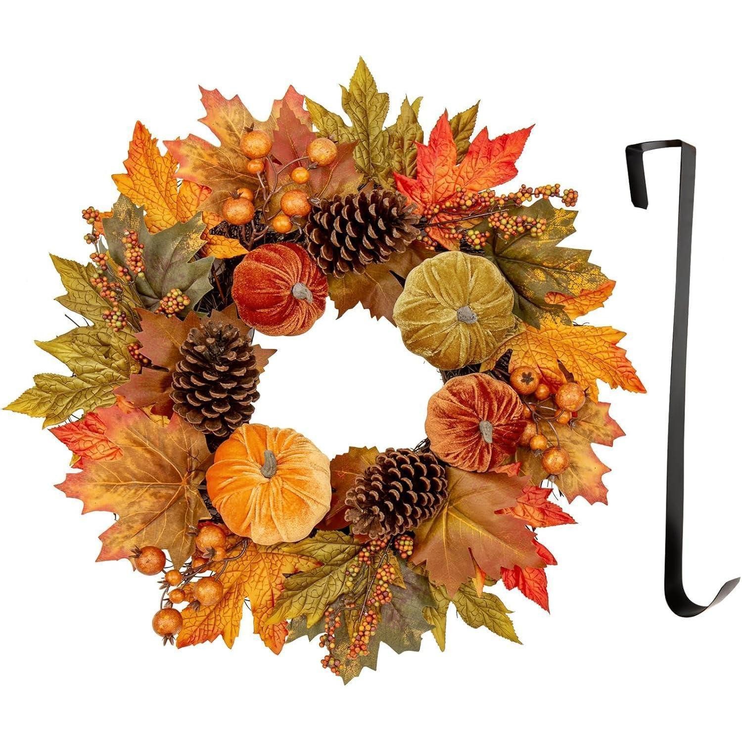 LuxusKollektion Dekokranz Herbstkranz Künstlich