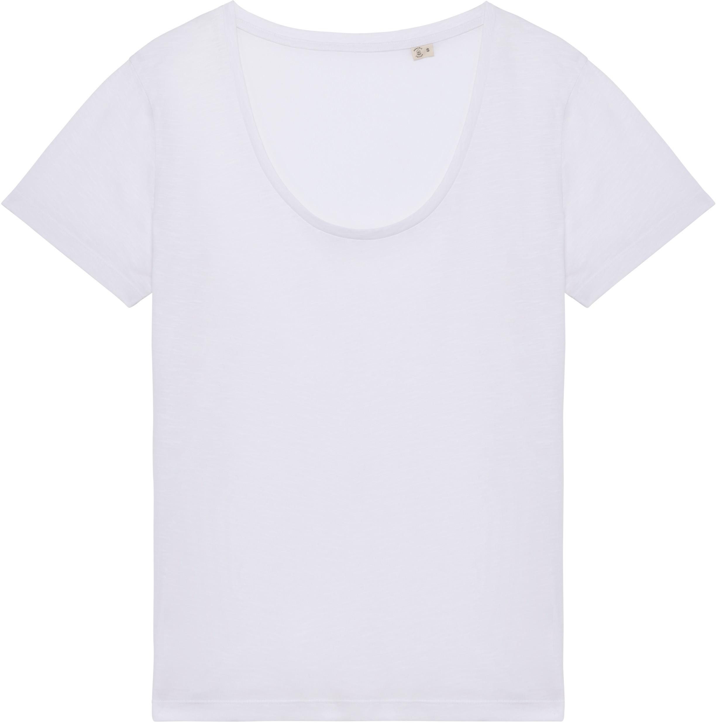 Native Spirit Rundhalsshirt Umweltfreundliches Damen-Slub-T-Shirt