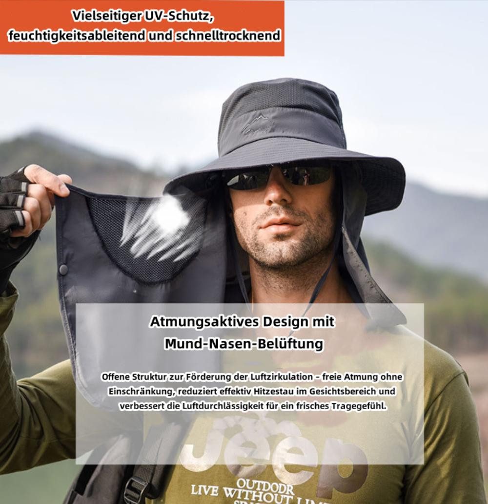 Yemaster Sonnenhut Outdoor Sonnenhut mit Gesichtsschutz günstig online kaufen