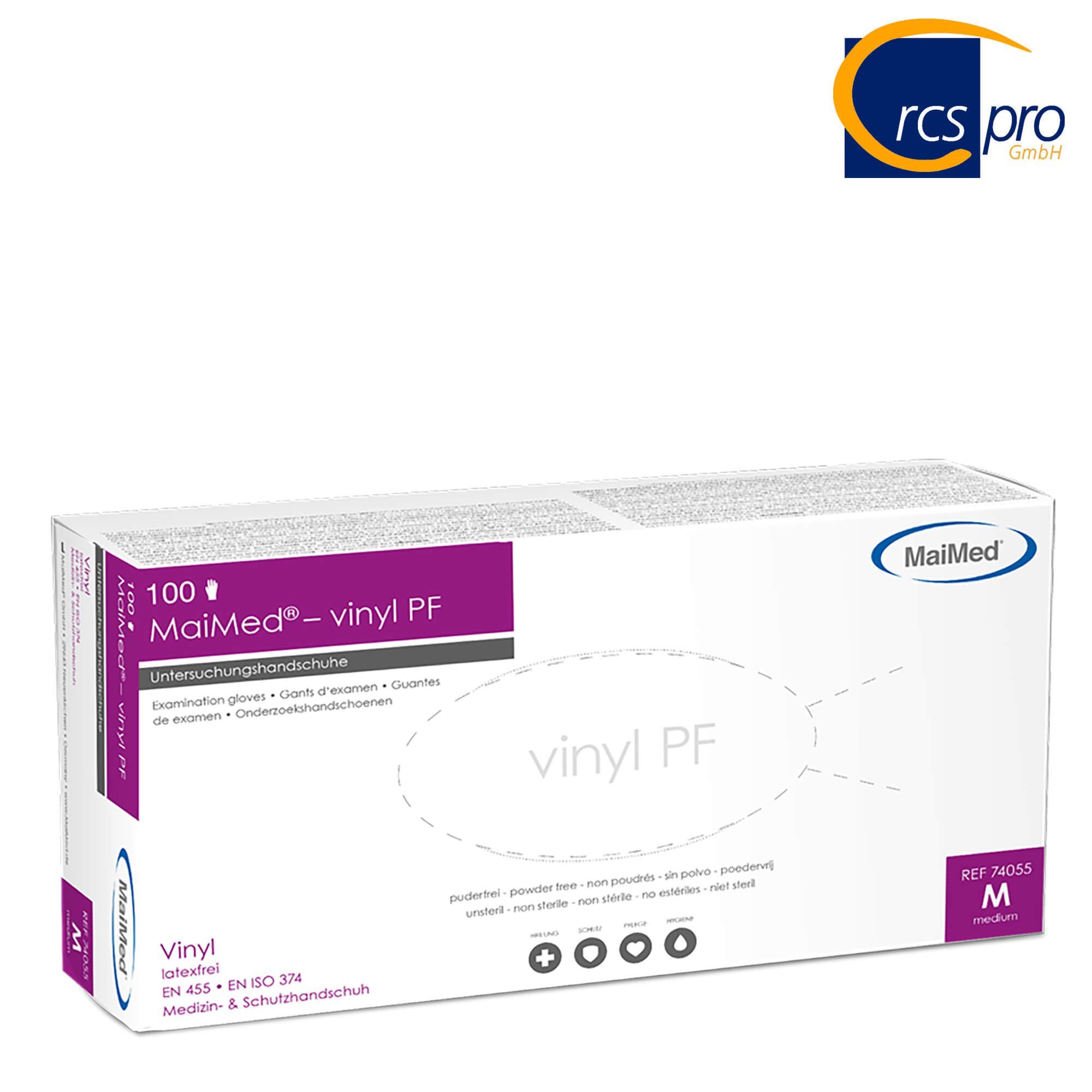 MaiMed Einweghandschuhe MaiMed® vinyl PF (1-St) günstig online kaufen