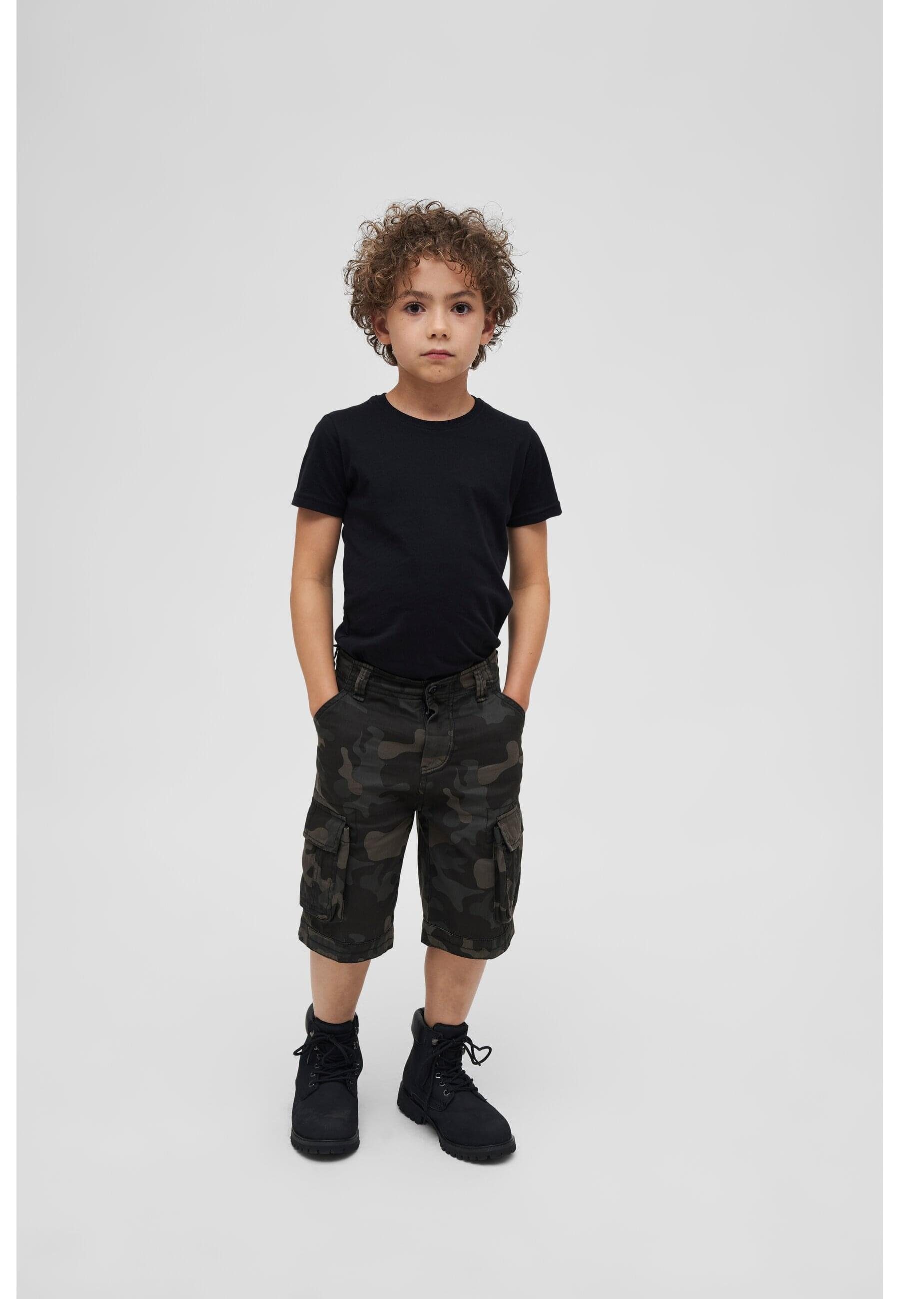 BDU Stoffhose Unisex Ripstop Shorts Brandit Kids (1-tlg) darkcamo