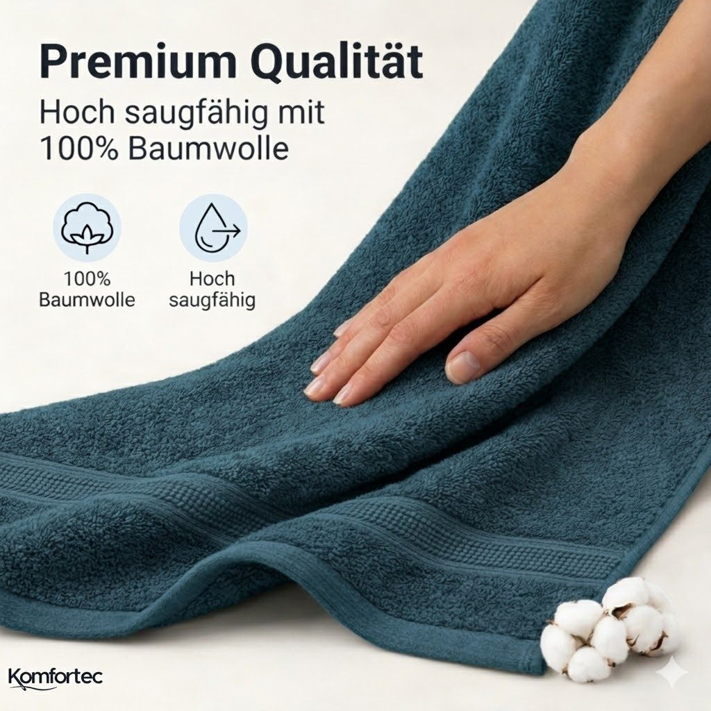 Komfortec Gästehandtücher Set aus 100% Baumwolle, (12-St) – Bild 2 von 5