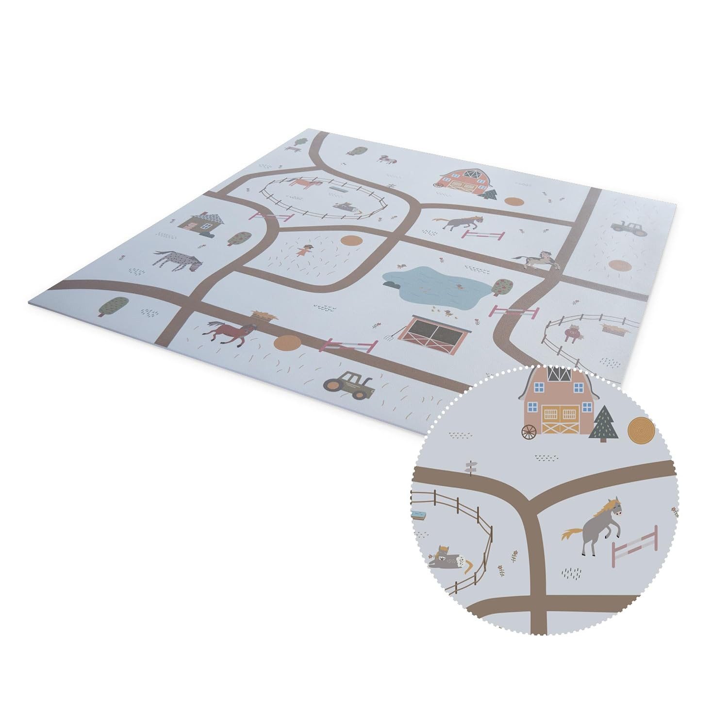 Ehrenkind Spielmatte PRO, Extra dick und soft, Made in Germany (Krabbelmatte, Babymatte sicher & unbedenklich), Spielmatte Baby