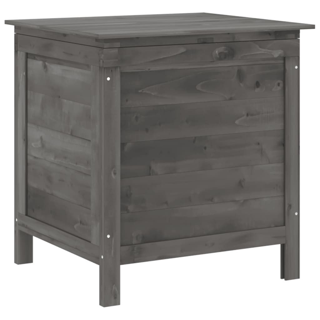 vidaXL Gartenbox, Gartentruhe Anthrazit 50x49x56,5 cm Massivholz Tanne