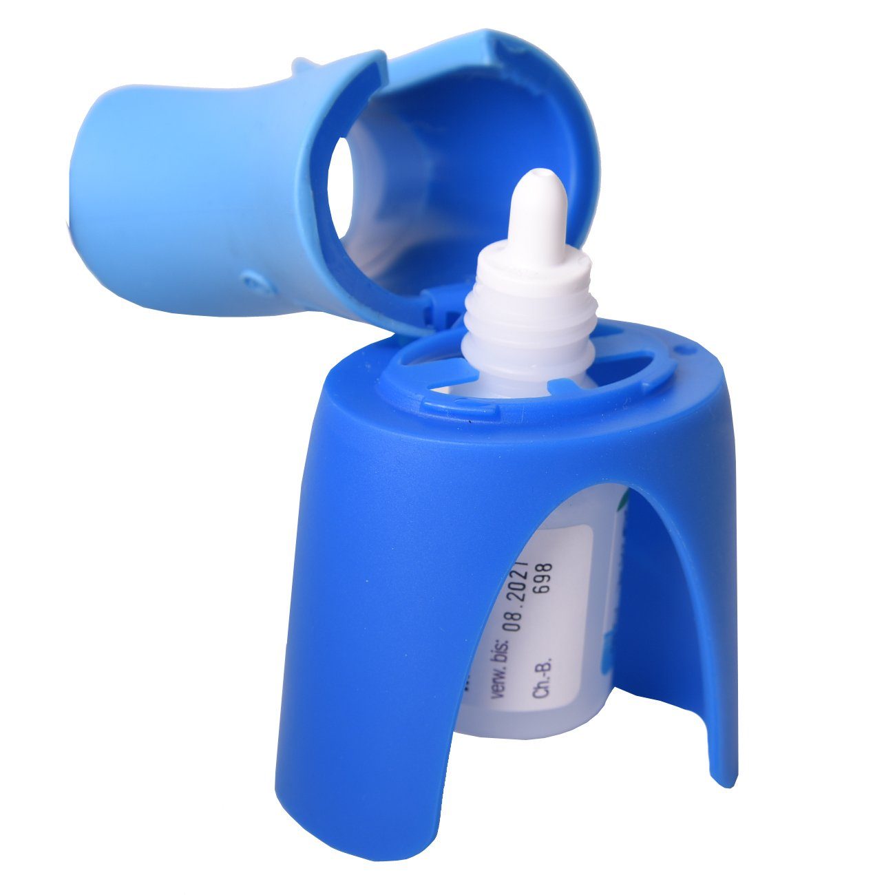Augentropfen-Hilfe Augenpflege-Set Premium Remedic Blau Applikationshelfer