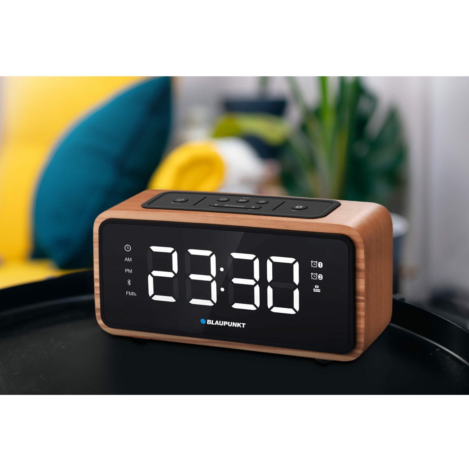 Blaupunkt Radiowecker CR65BT FM-Radio mit Speicher für 60 Radiosender; Bluetooth-Funktion; Wecker