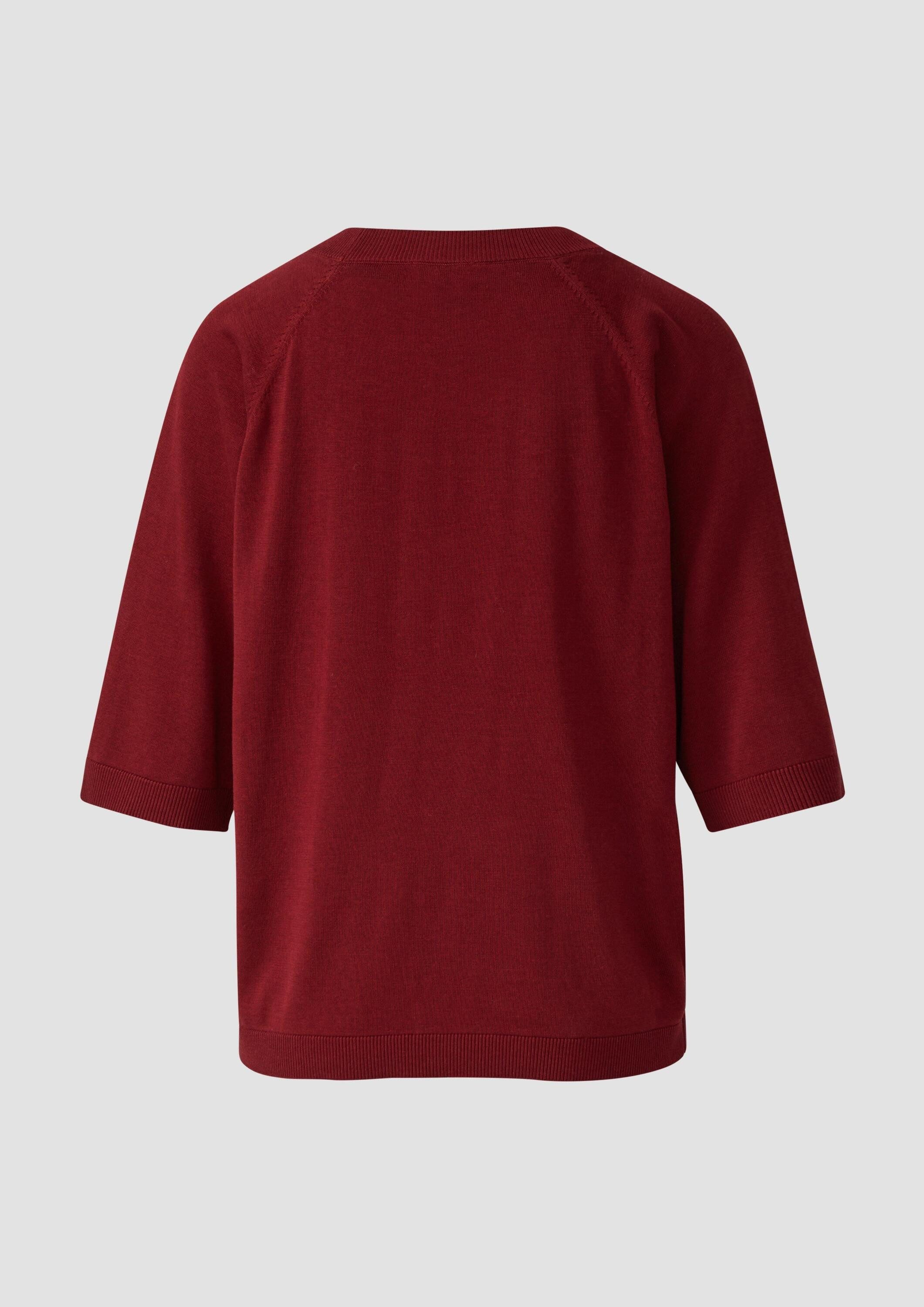 s.Oliver Kurzarmpullover Strickpullover Leichter Kurzarm-Strickpullover günstig online kaufen