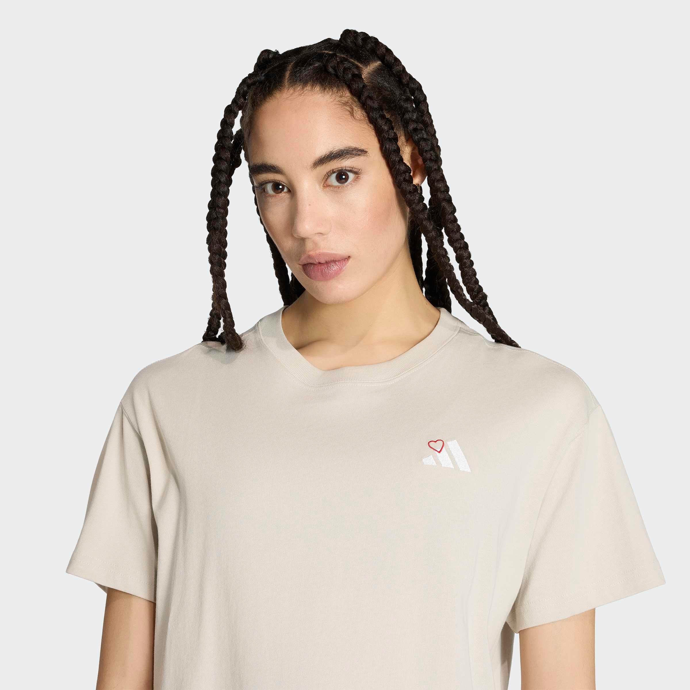 adidas Sportswear T-Shirt MINI L T sportliches T-Shirt, ohne Verschluss, Basic-Design, aus Baumwolle