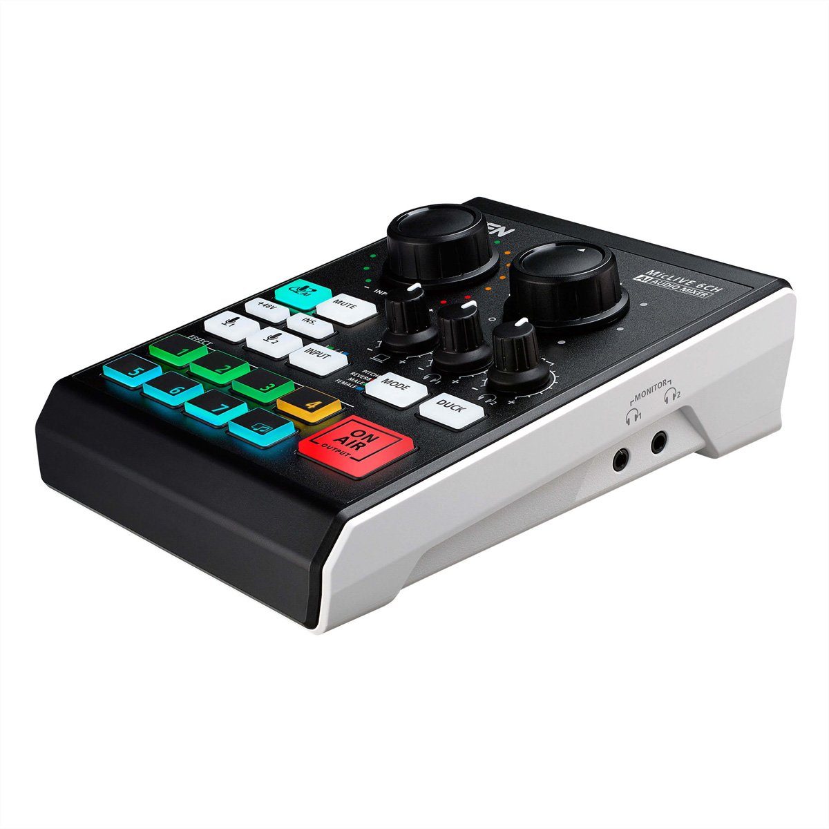 UC8000 Podcast AI Audio Mixer MicLIVE 6-CH Audio- & Video-Adapter