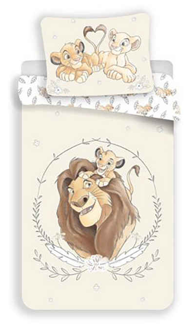 Kinderbettwäsche König der Löwen, Disney, Renforcé, 2 teilig, 100% Baumwolle