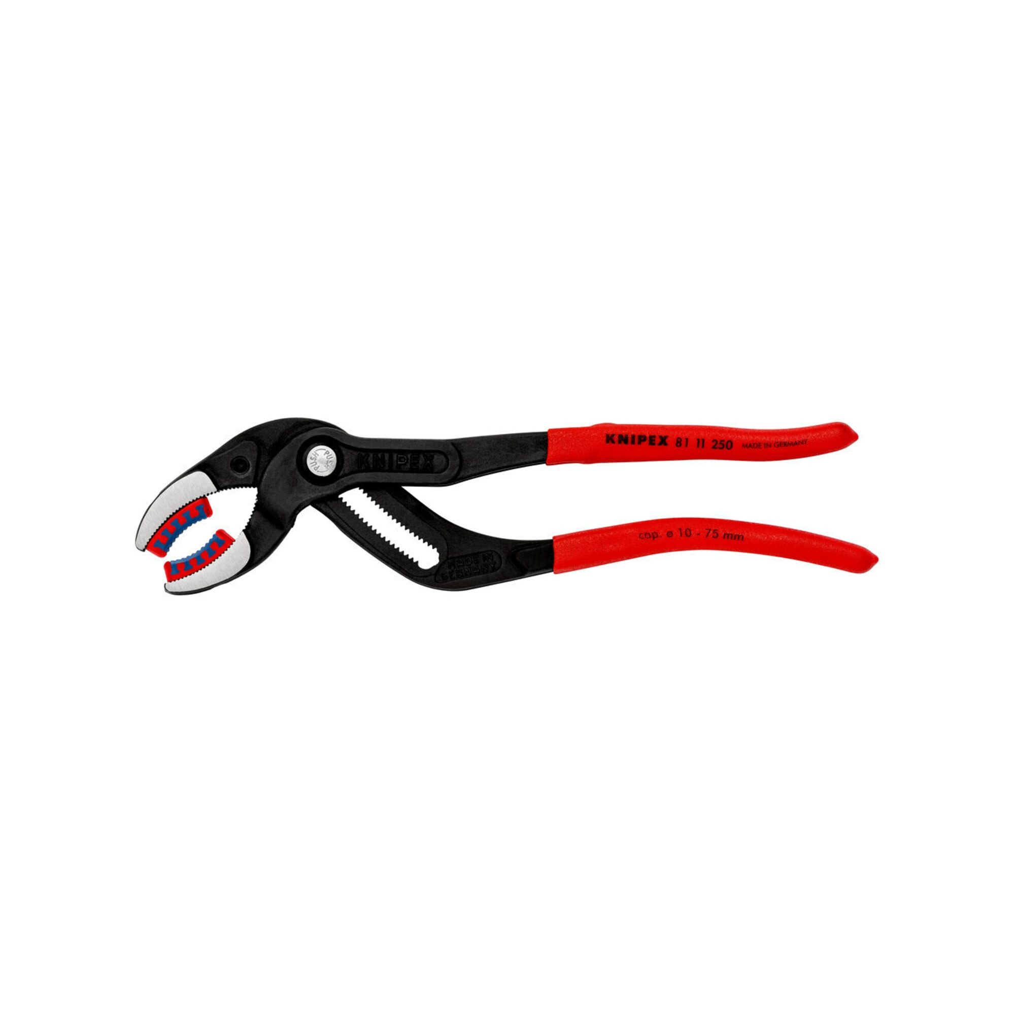 Knipex Wasserpumpenzange KNIPEX 81 11 250 Siphon- und Connectorenzange "SpeedGrip" mit rutschhe