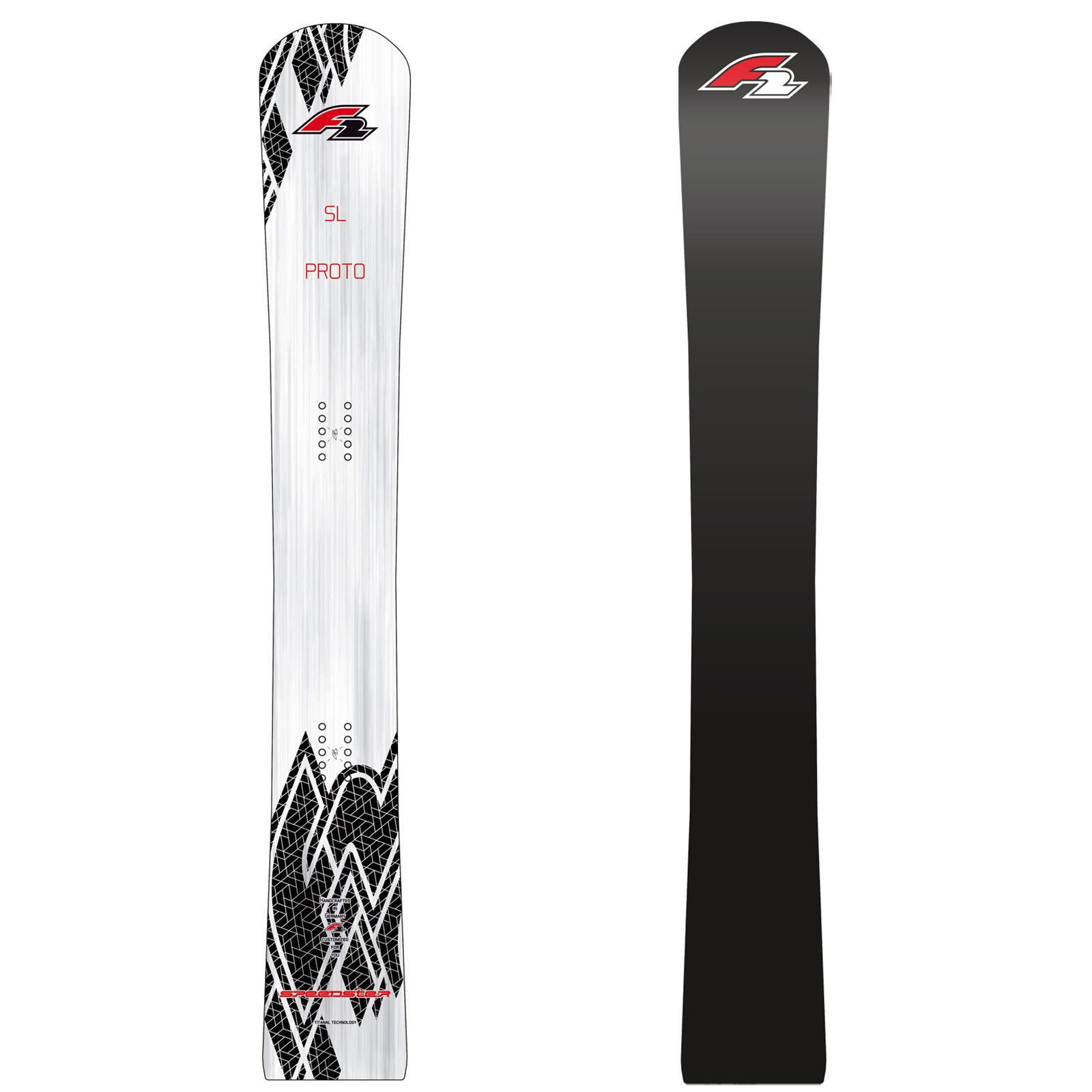 Snowboard F2 Snowboard Speedster Proto SL Race 157 cm Silber/Schwarz 2024/25