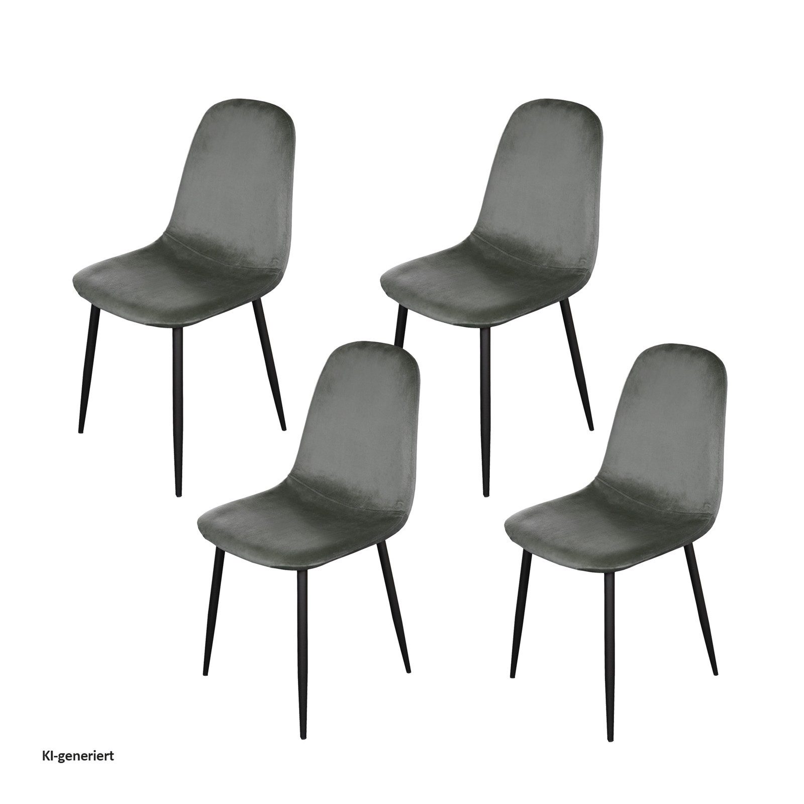 HTI-Living Esszimmerstuhl 4er Set Stühle Atlanta (Set, 4 St), Esszimmerstuhl Samt