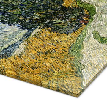 Posterlounge Acrylglasbild Vincent van Gogh, Straße mit Zypressen, Wohnzimmer Mediterran Malerei
