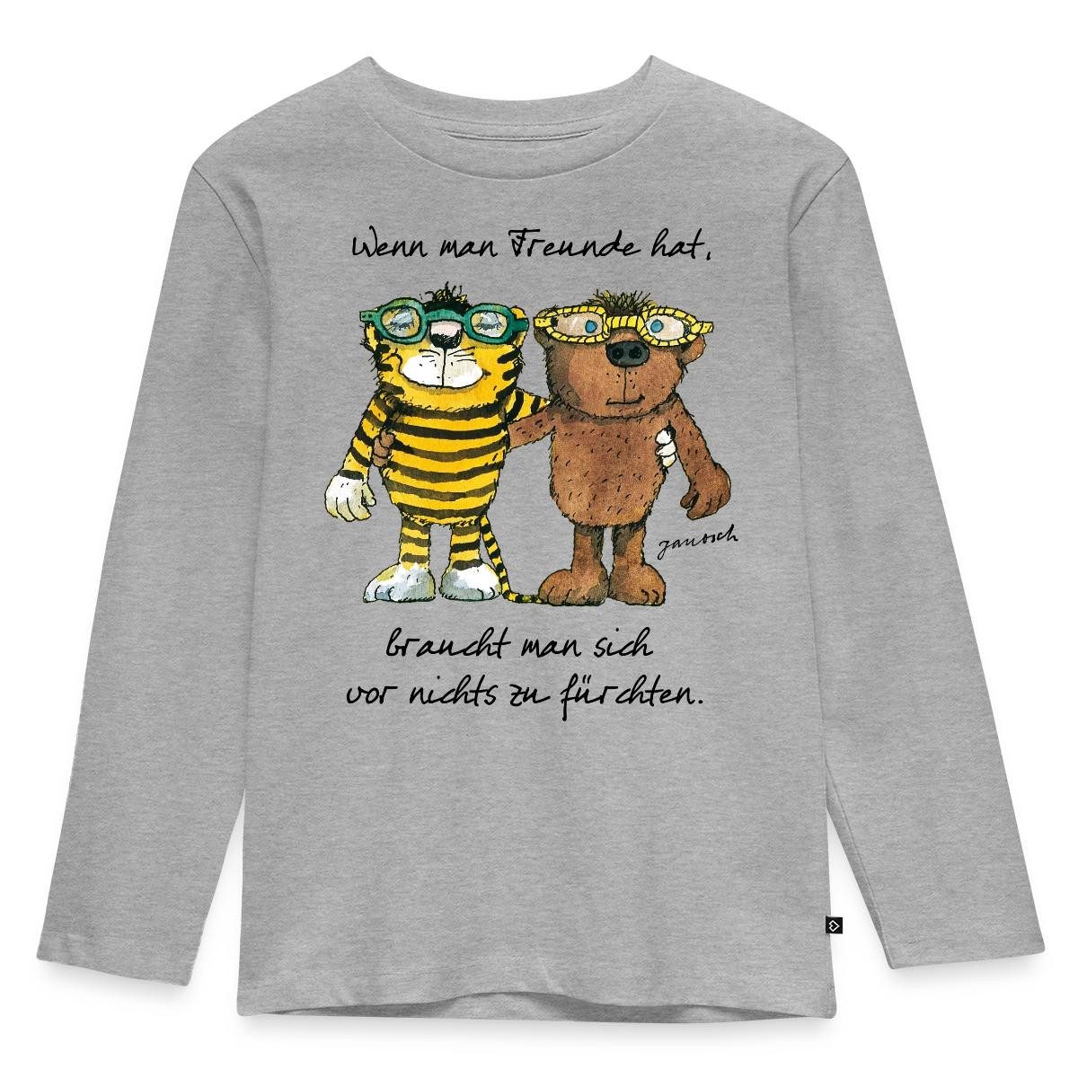 T-Shirt Janosch Tiger Und Bär Wenn Man Freunde Hat Zitat Kinder Premium Langar