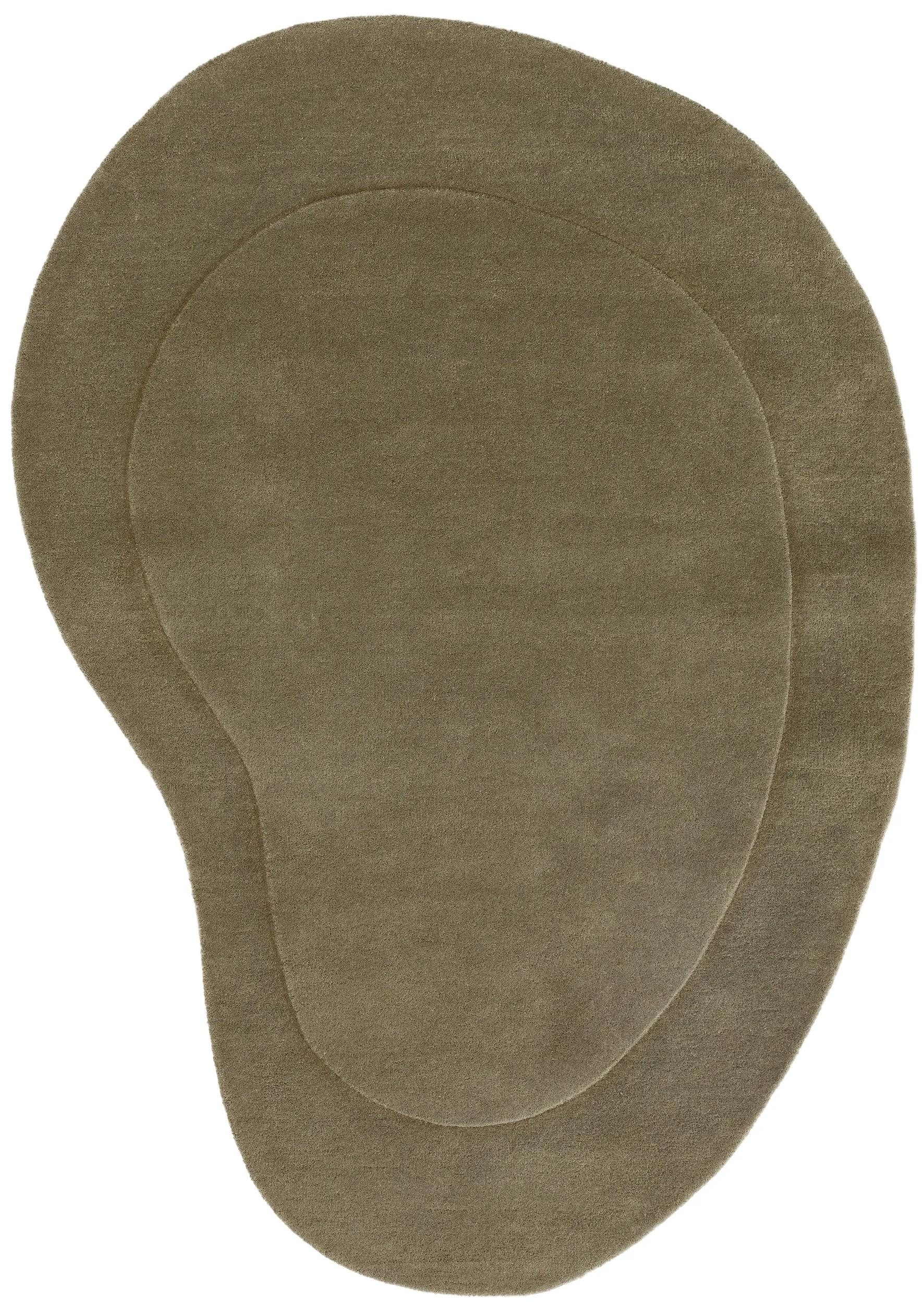 benuta Wollteppich Shape, Sonderform, Höhe: 6 mm, Kunstfaser, Berber, Ethno-Style, Wohnzimmer
