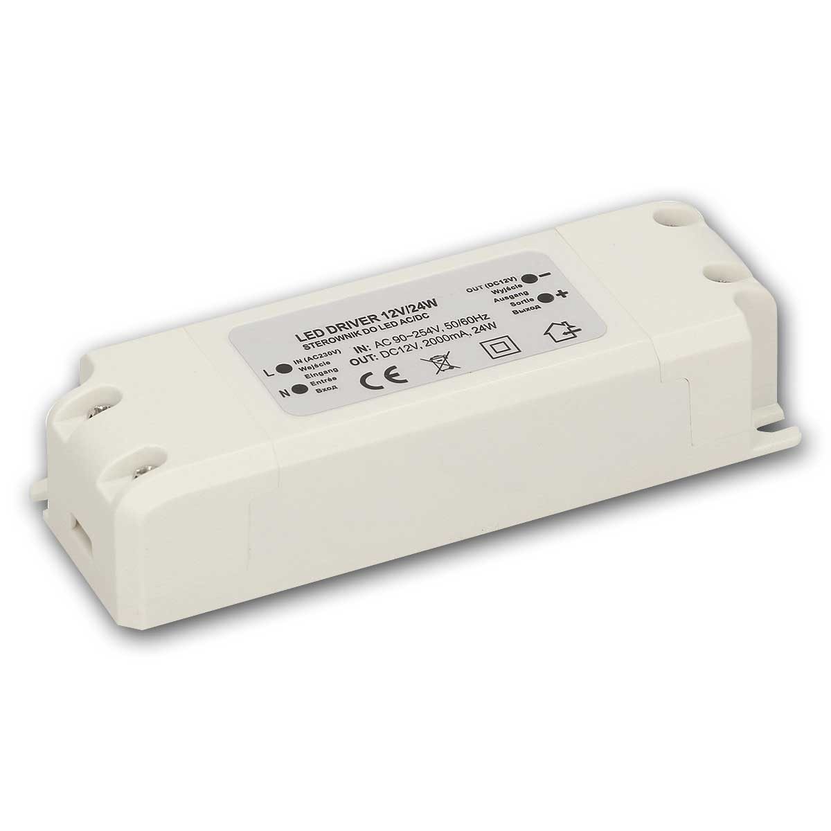 world-trading-net LED Transformator WTN-D24 0-24W 12V, 120x28x42mm LED Trafo