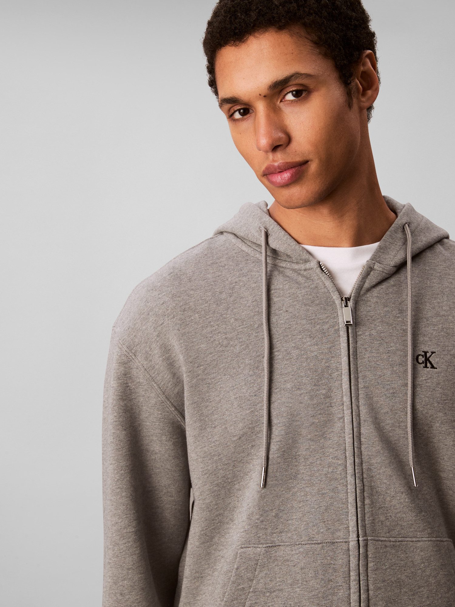 Calvin Klein Jeans Kapuzensweatshirt LS EU 350TERRY MONOGRAM FZ HOODI Mit R günstig online kaufen