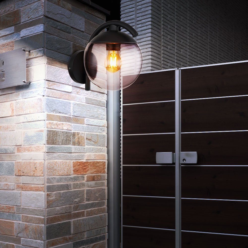 Leuchtmittel Terrassen Außenwandlaterne Außenbereich Lampe Globo Wand inklusive, Außen-Wandleuchte, nicht