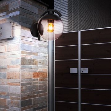 etc-shop Außen-Wandleuchte, Leuchtmittel nicht inklusive, Außenwandlaterne Terrassen Lampe Außenbereich Wand