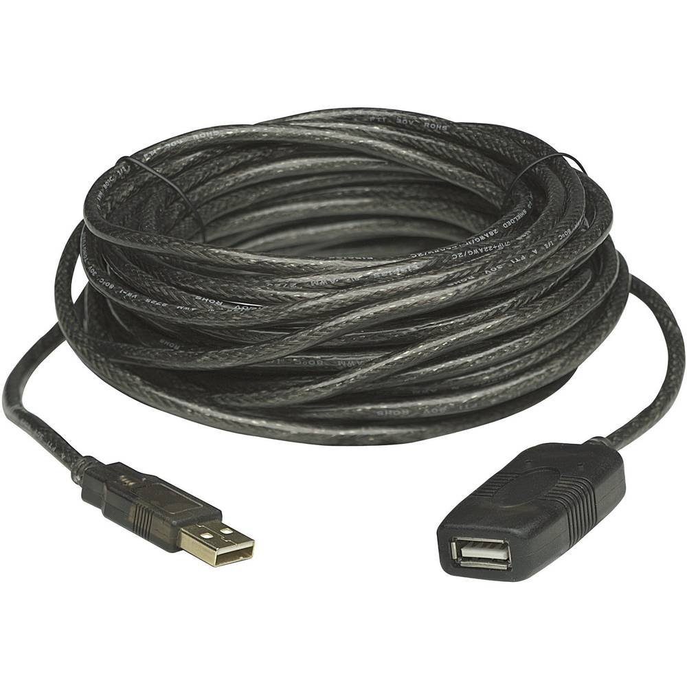 MANHATTAN Hi-Speed USB Repeater Kabel 20 m 150958 USB-Kabel, (20.00 cm)