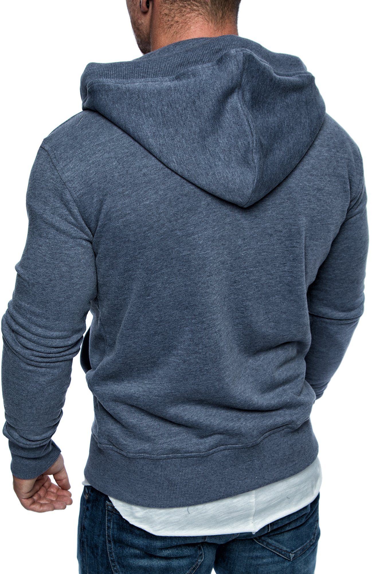 Amaci&Sons Kapuzenpullover TALLAHASSEE Herren Zipper Hoodie Herren Basic Kontrast Sweatjacke Pullover Hoodie Sweatshirt – Bild 5 von 5