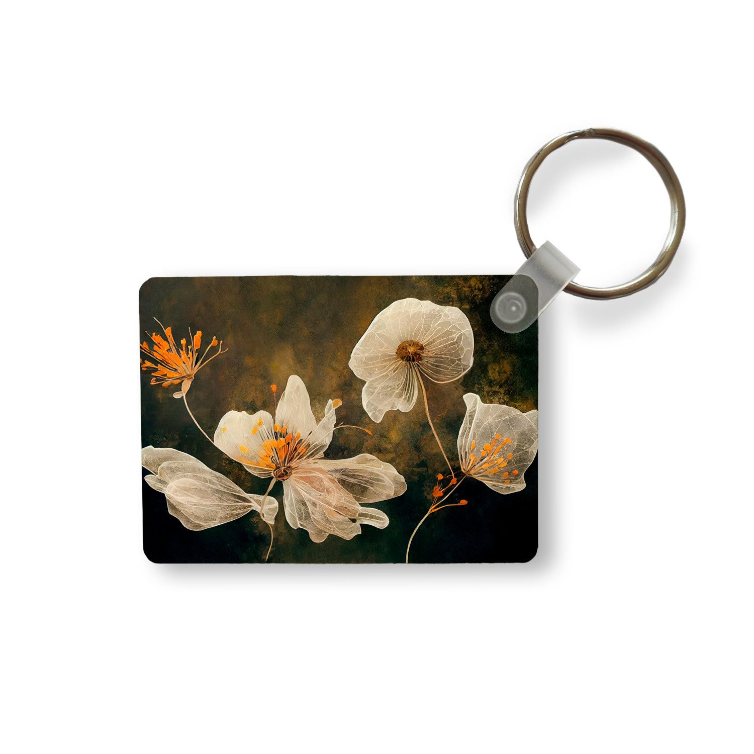 Schlüsselanhänger Blumen - Pflanzen - Natur - Illustration
