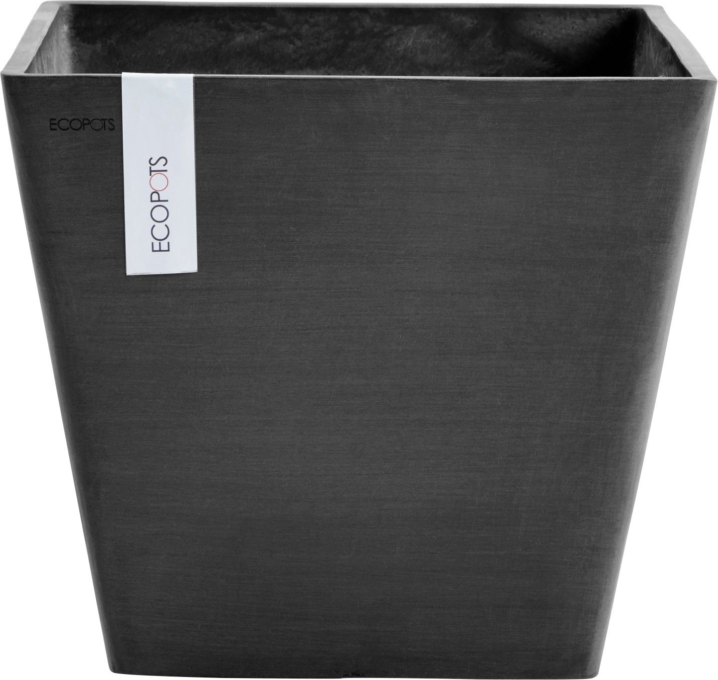 ROTTERDAM BxTxH: Grey, ECOPOTS Blumentopf cm Dark 30x30x26