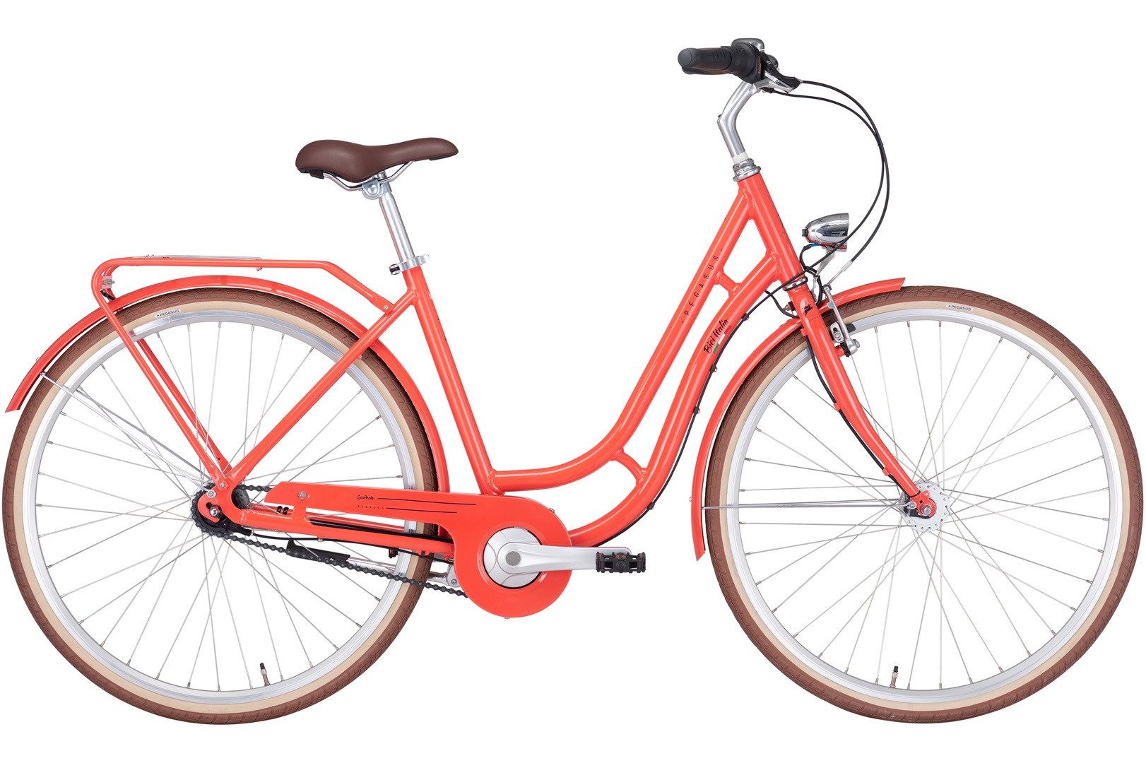 Pegasus Cityrad Pegasus Bici Italia 7 Damen orange 2024, 7 Gang, Nabenschaltung