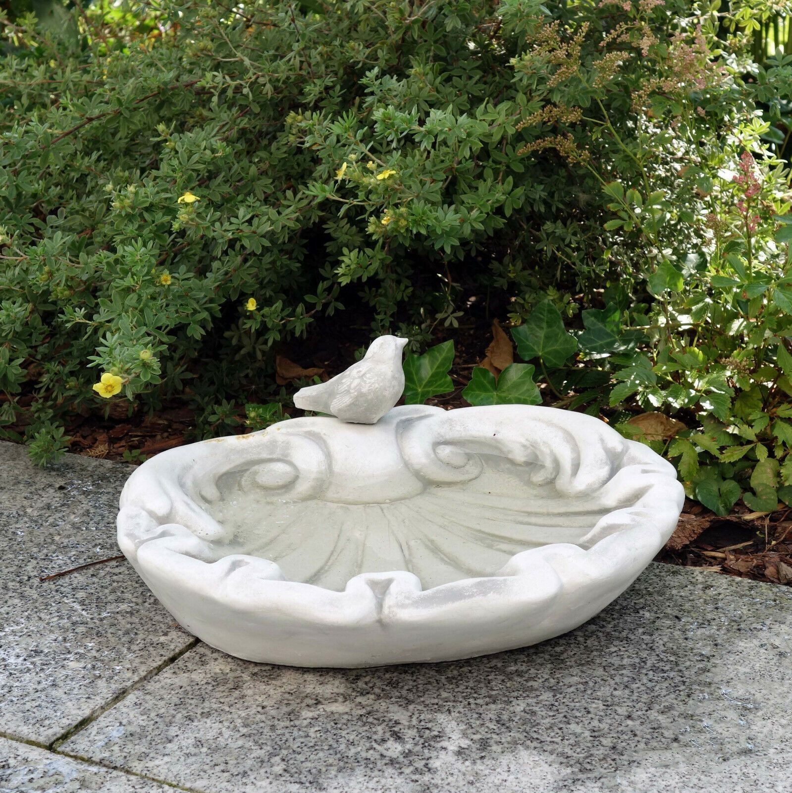 Skulptur Vogel Tränke Skulptur Design Figur Statue Garten Figuren Statuen