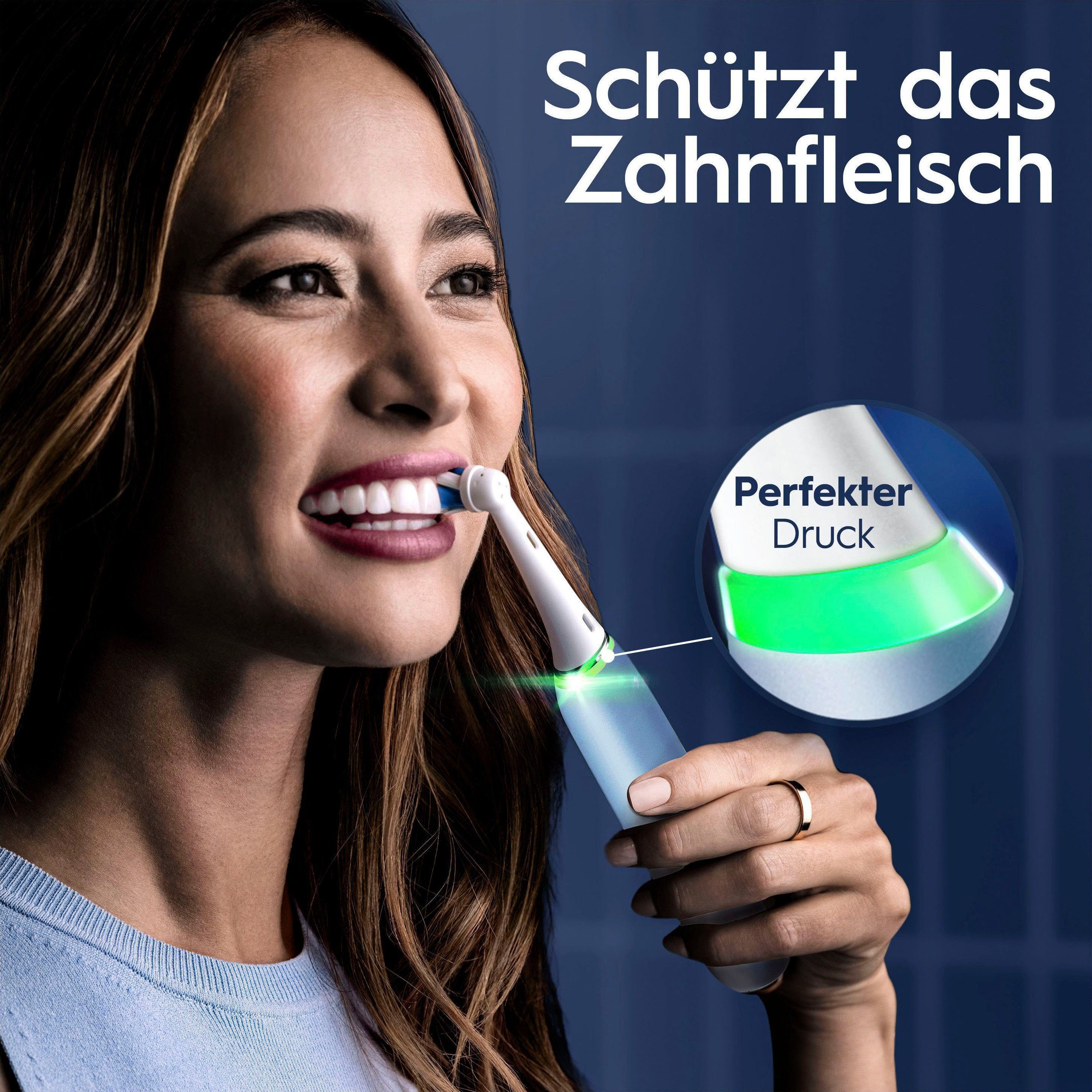 Oral-B Elektrische Zahnbürste iO 9 Luxe Edition, Aufsteckbürsten: 1 St., mit Magnet-Technologie, 7 Putzmodi, Farbdisplay & Lade-Reiseetui