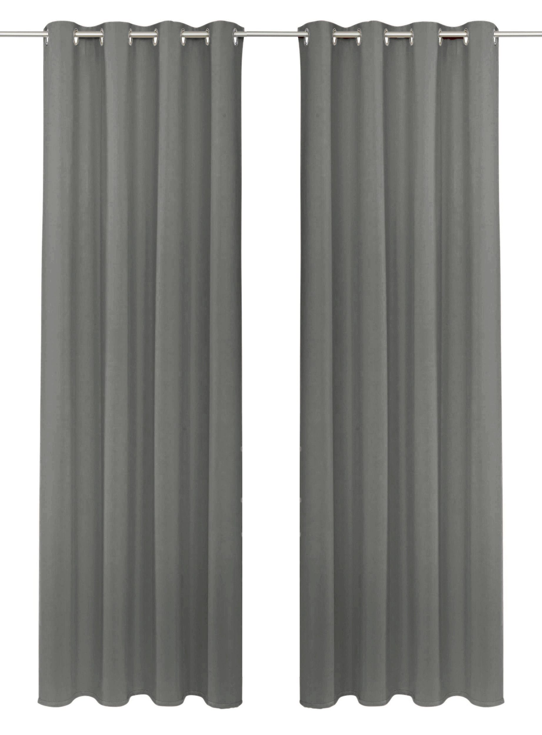 OTTO home Vorhang SOLA (1 St), Ösen, verdunkelnd, Polyester, blickdicht, Ösen-Aufhängung, wärmeabweisend, 1er oder 2er Set