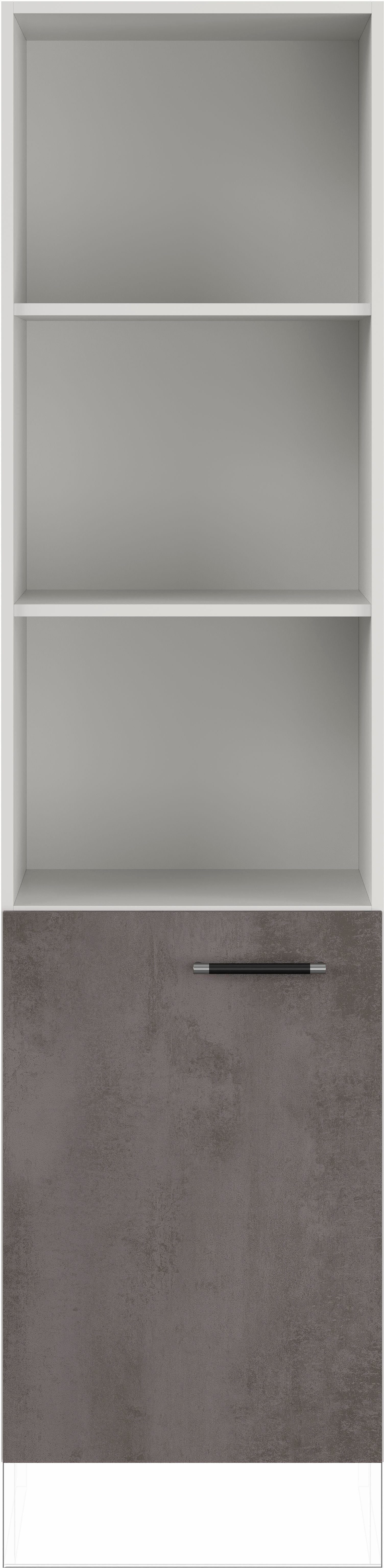 IMPULS KÜCHEN Seitenschrank "Prag", Breite/Höhe: 50/190,7 cm vormontiert, mit Drehtür, mit verstellbaren Fachböden
