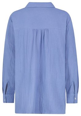 SUBLEVEL Langarmbluse Overcut Musselin Bluse