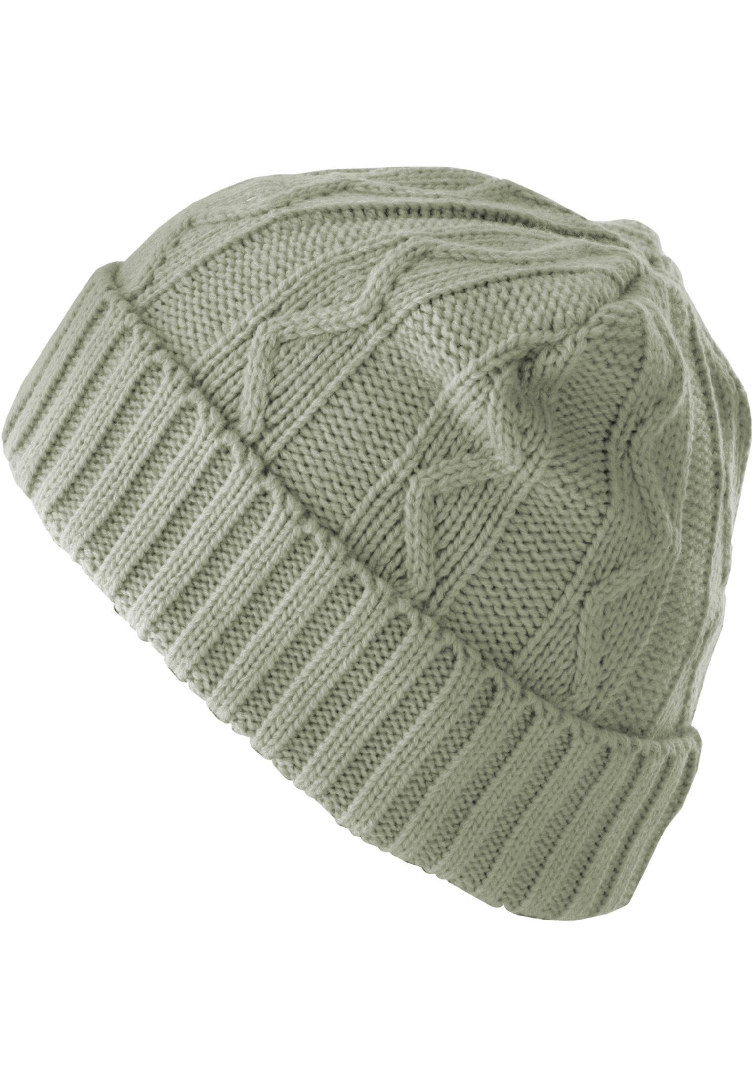 MSTRDS Beanie Accessoires Beanie Cable (1-St) Flap grey