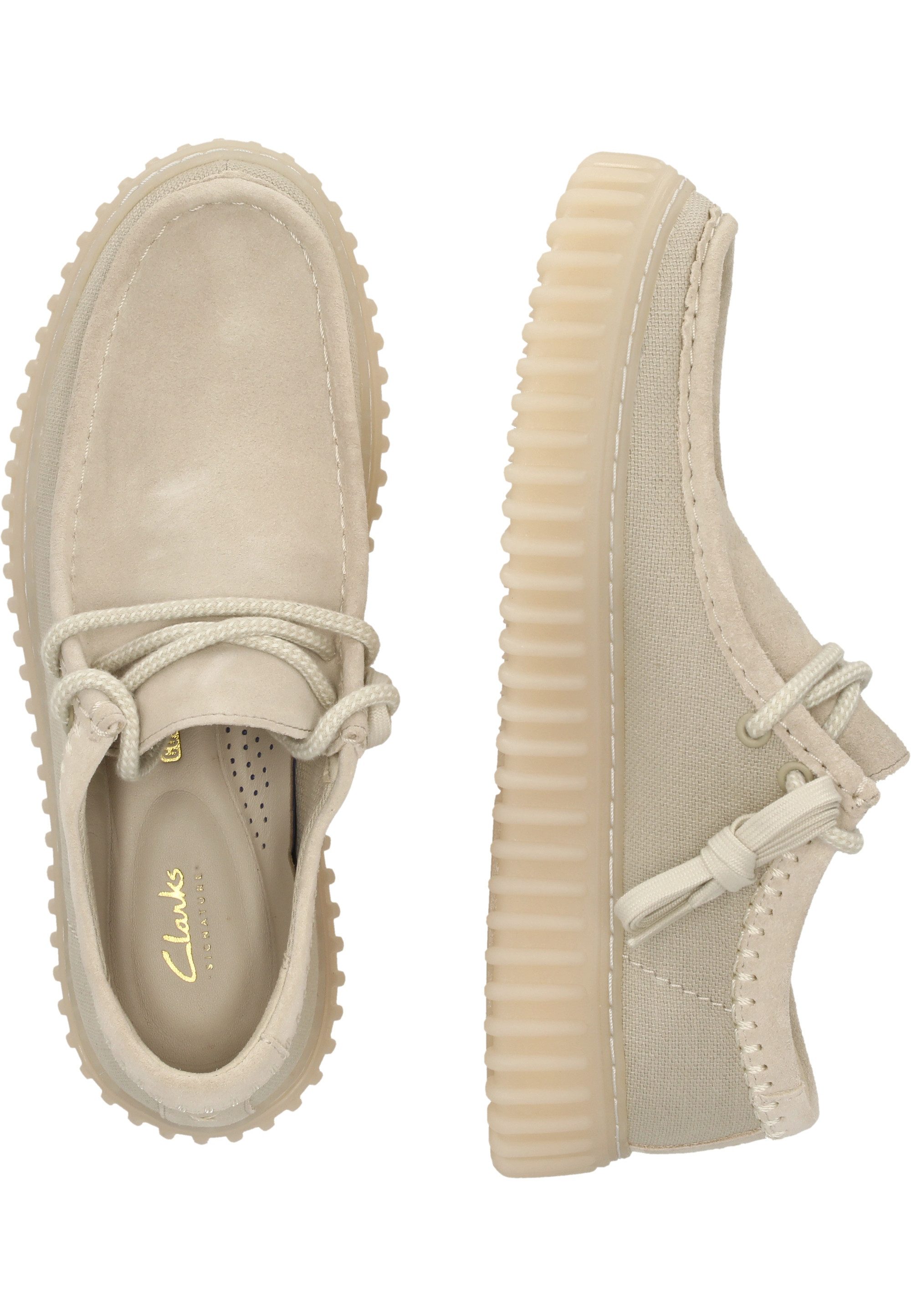 Clarks Torhill Low Mokassin mit markanter, gerippter Sohle