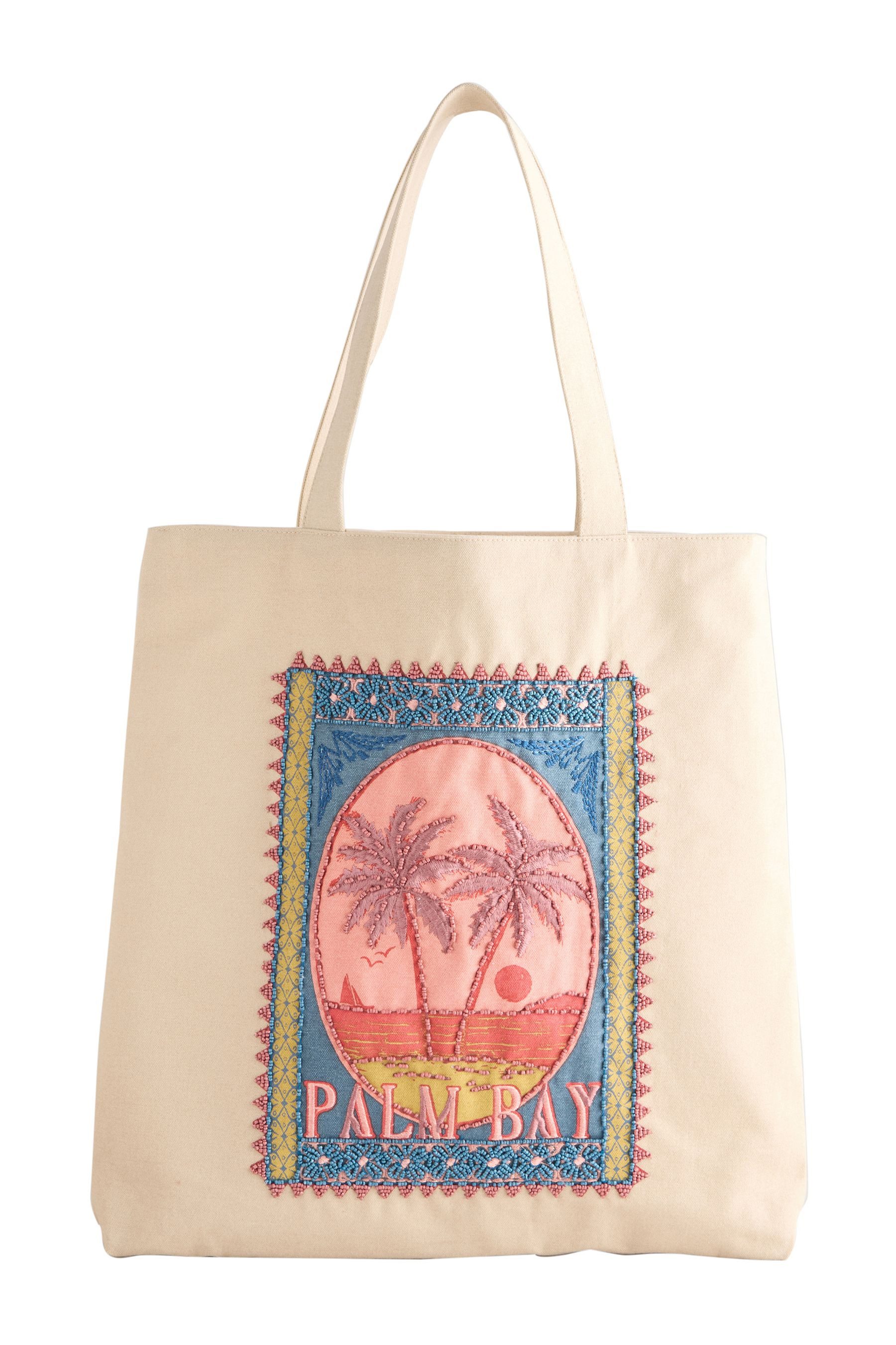 Next Schultertasche Verzierte Tasche aus Baumwolle (1-tlg)