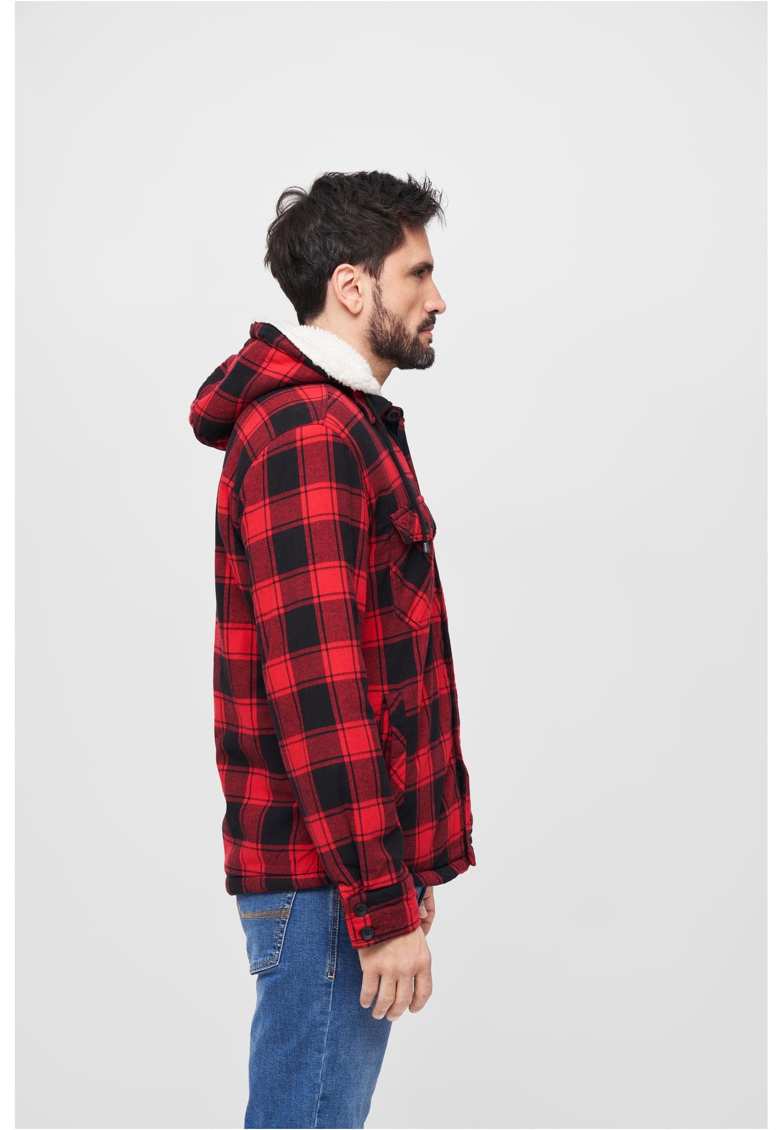 Hooded Lumberjacket (1-St) Sommerjacke Brandit Herren red/black