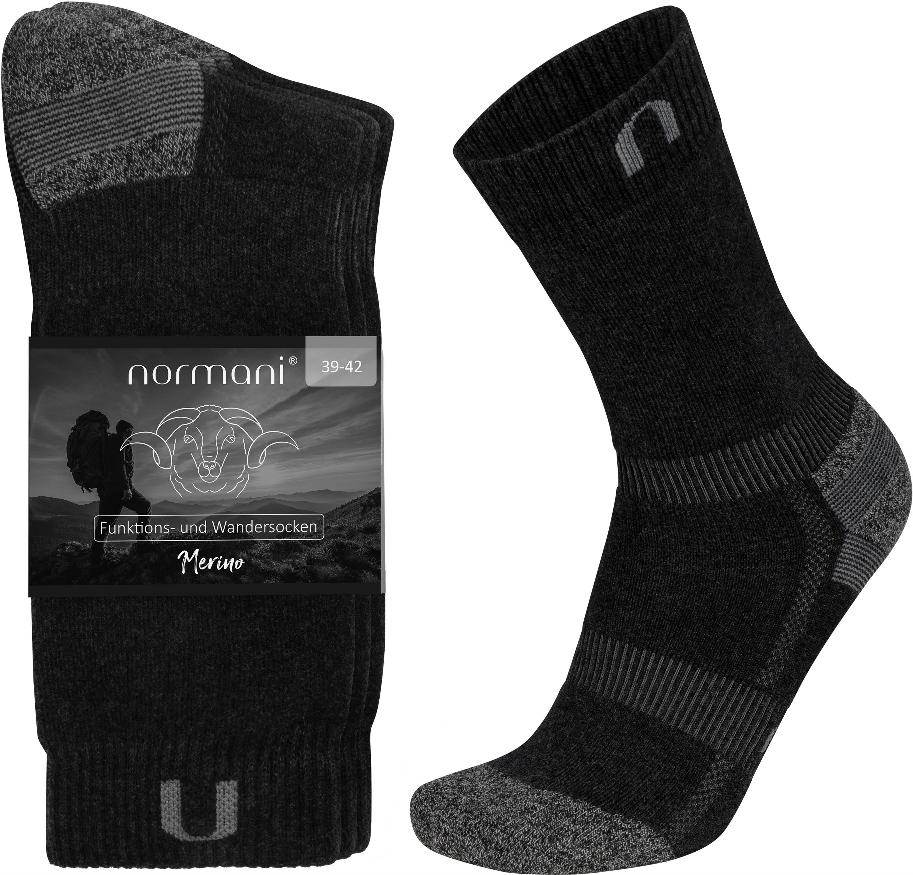 Wandersocken 2 Paar Merino Wander- und Funktionssocken