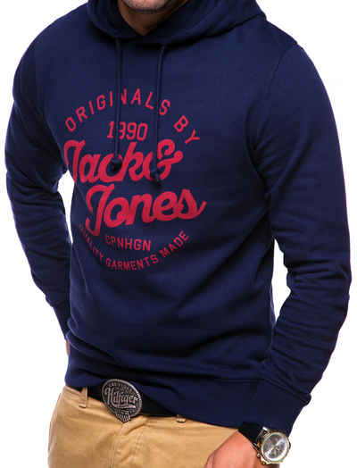 Jack & Jones Hoodie JJJORMIHOO Herren Basic Hoodie Kapuzenpullover Sweater