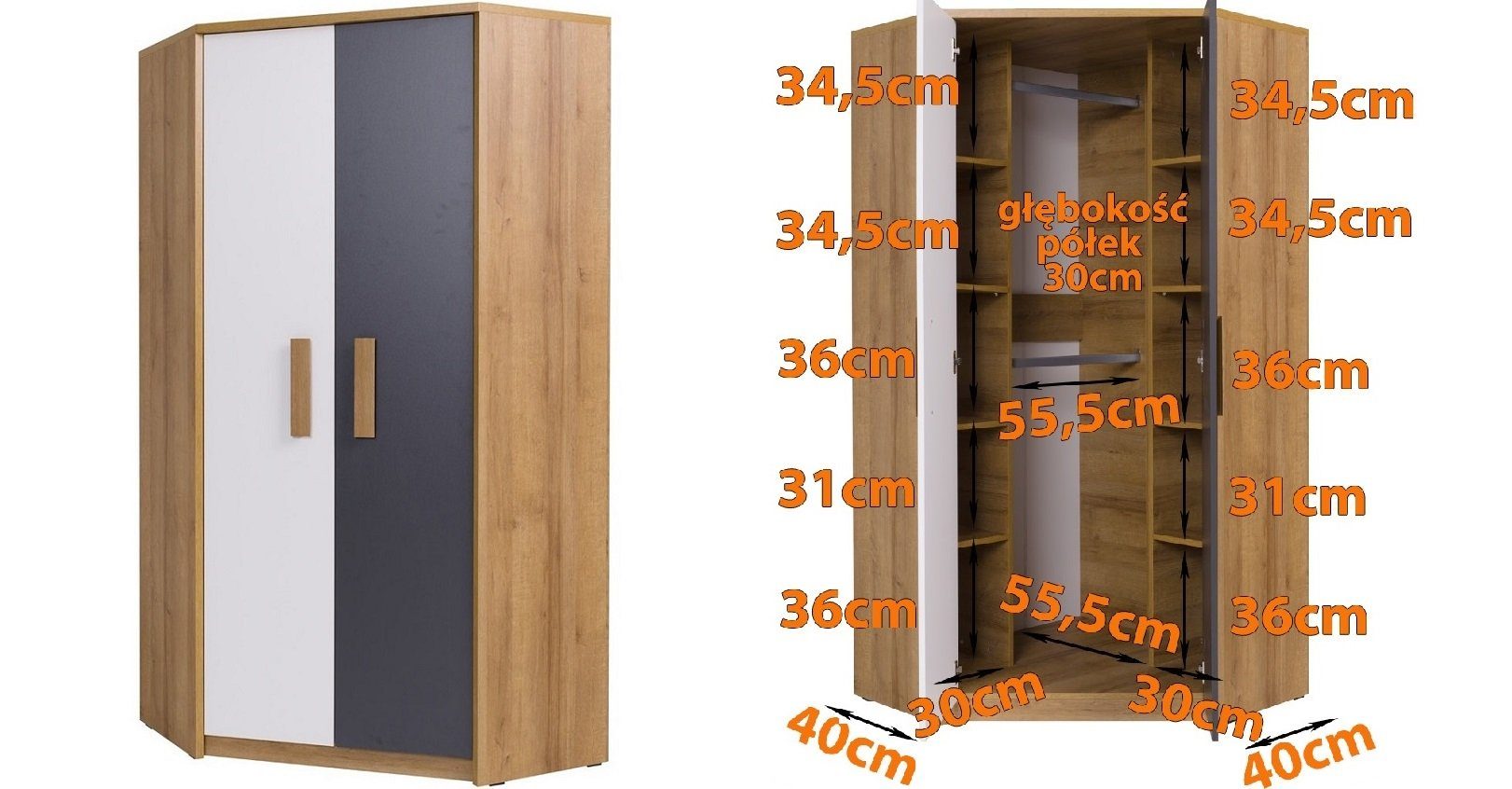 Marmex Möbel Mehrzweckschrank-Set (4-St) E, Quatro Set
