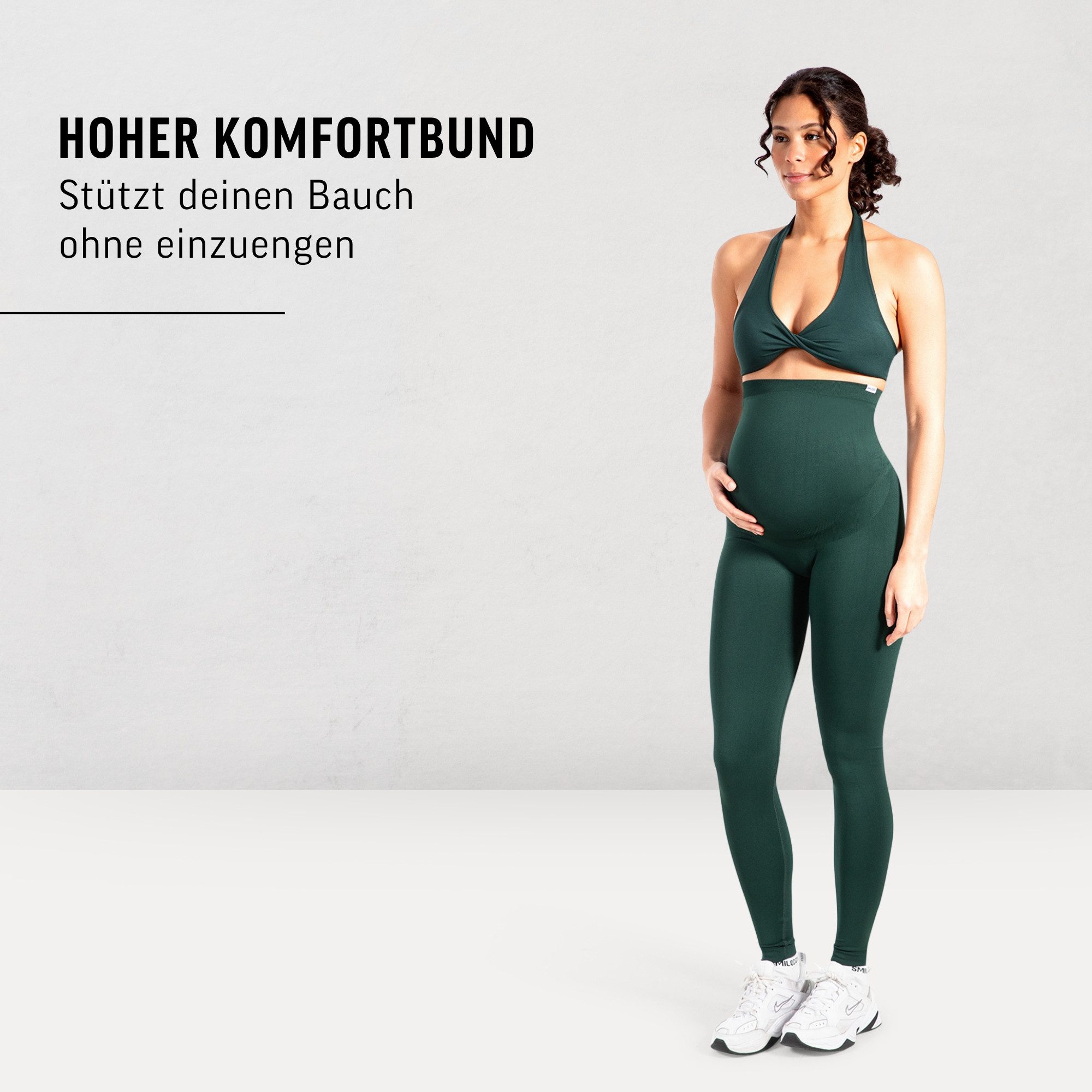 Smilodox Leggings Lorraine, Schwangerschaftsleggings Seamless mit extra hohem Bund Seamless, extra hoher Bund, elastisch & dehnbar