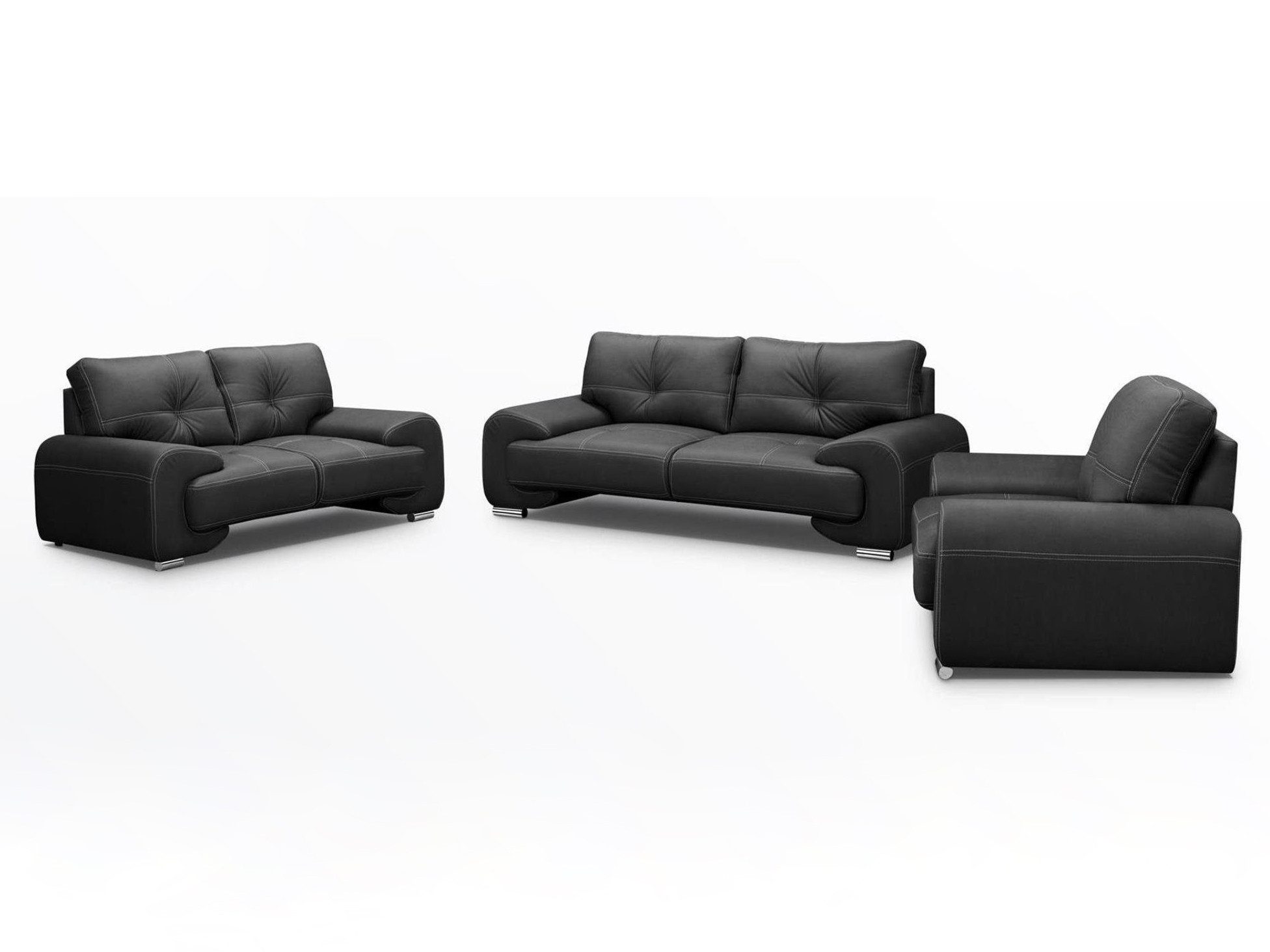 Beautysofa Polstergarnitur Maxime lux, (Sessel + günstig online kaufen