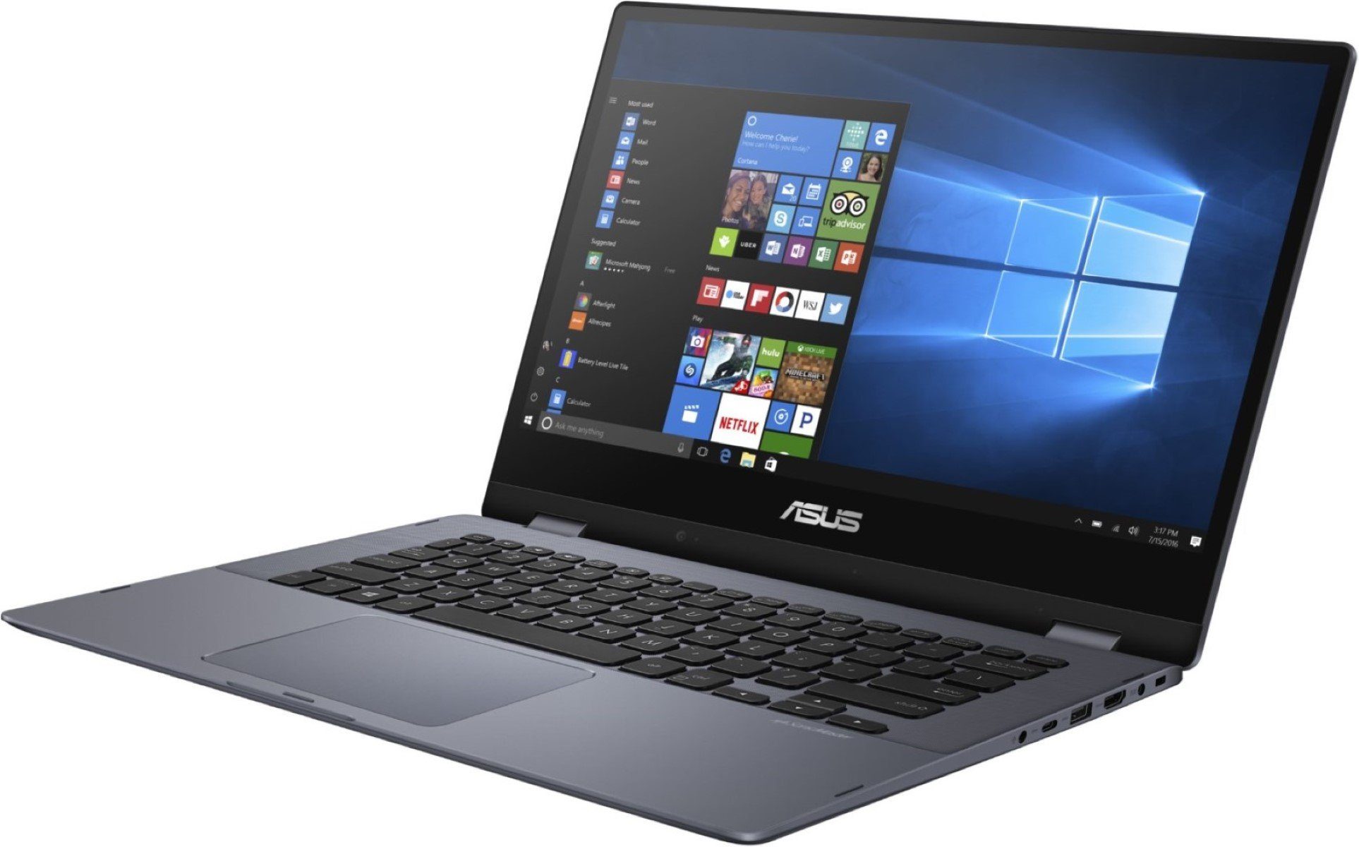 Asus VivoBook Flip14 TP412FA-EC752T Notebook (Intel Core i3-10110U, UHD Graphics, 256 GB HDD)