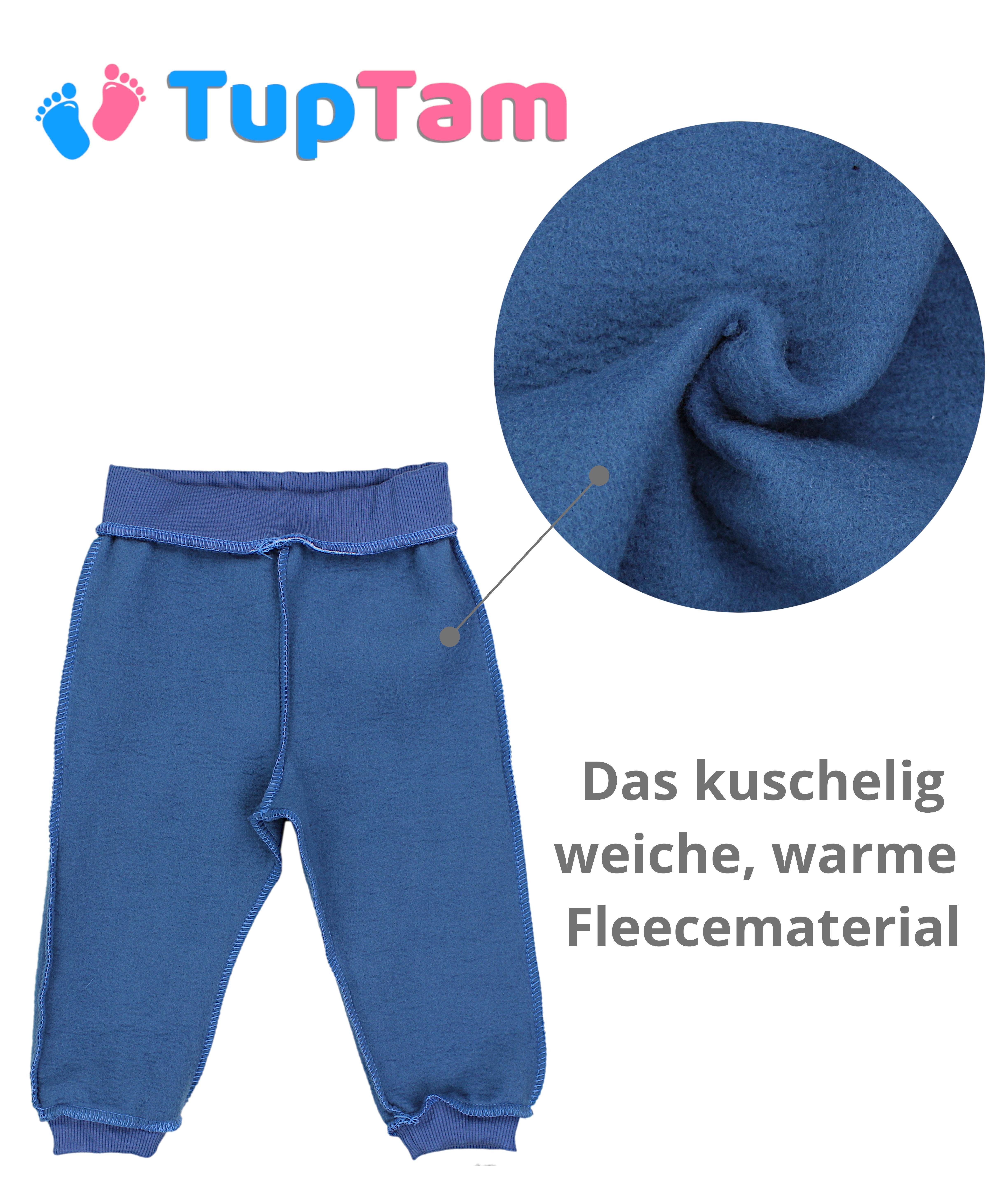 2er Warm Fleecehose Joggingshose Babyhose Jungen Schwarz Pack / Jeansblau Winter TupTam Hosen Baby