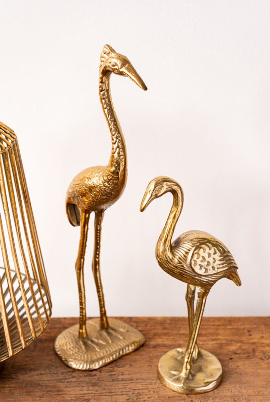 gold Home Stück, cm Cosy Dekorationsfigur farbig Ideas Figur), Kranich goldfarbig (1 Metall, 45 Dekofigur 1 Dekofigur Metall aus