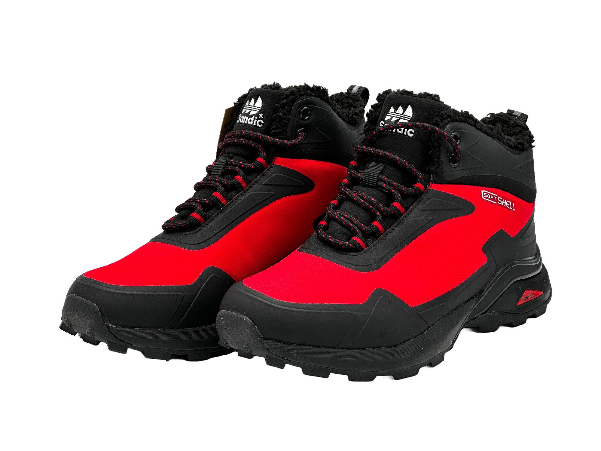 Nowaland gefütterte Trekkingschuhe Outdoorschuhe Wanderstiefel Isolierende Innenfütterung, Softshell-Obermaterial