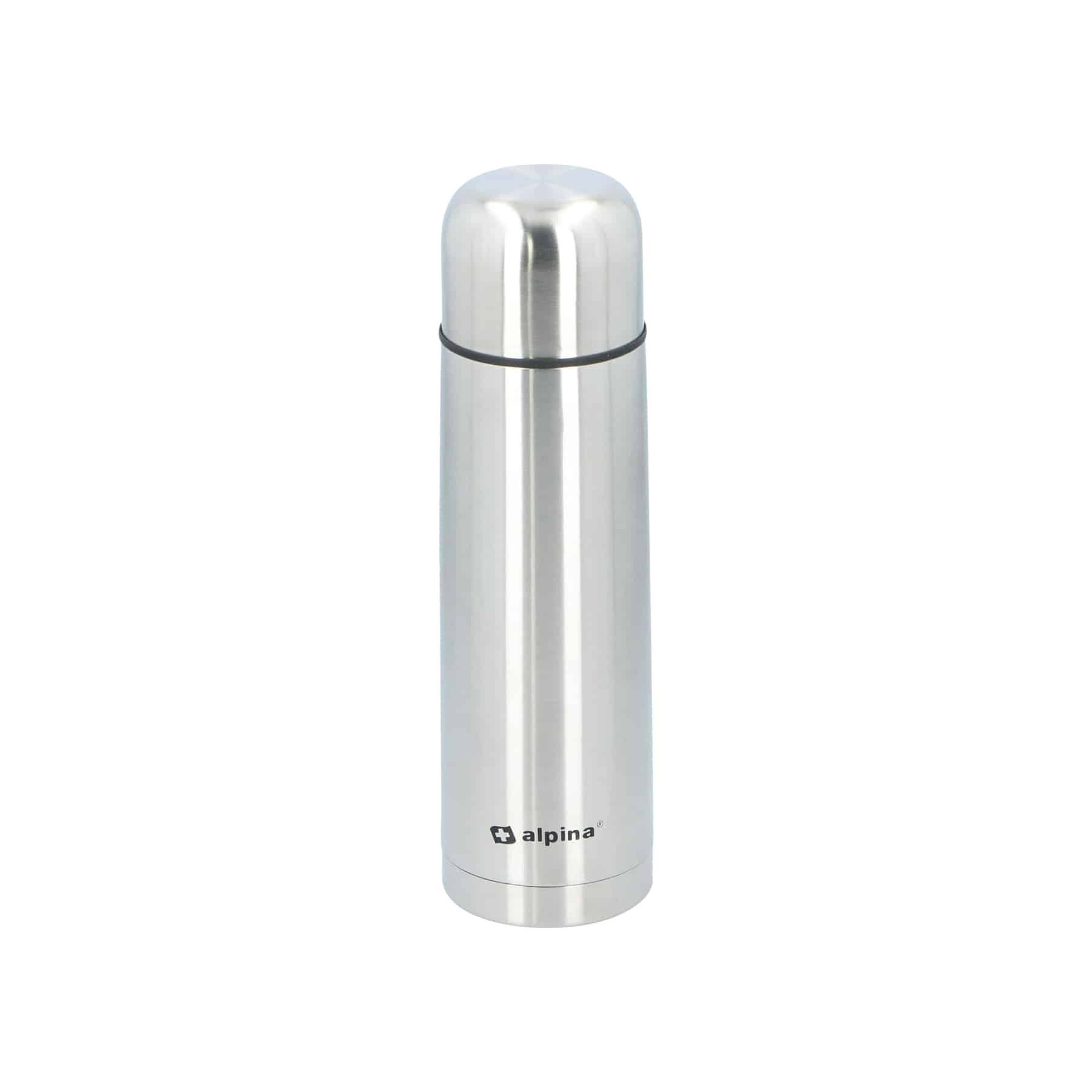 Alpina Thermoflasche ALPINA Thermoskanne - Isolierkanne, Edelstahl, Doppelwand, mit Becher
