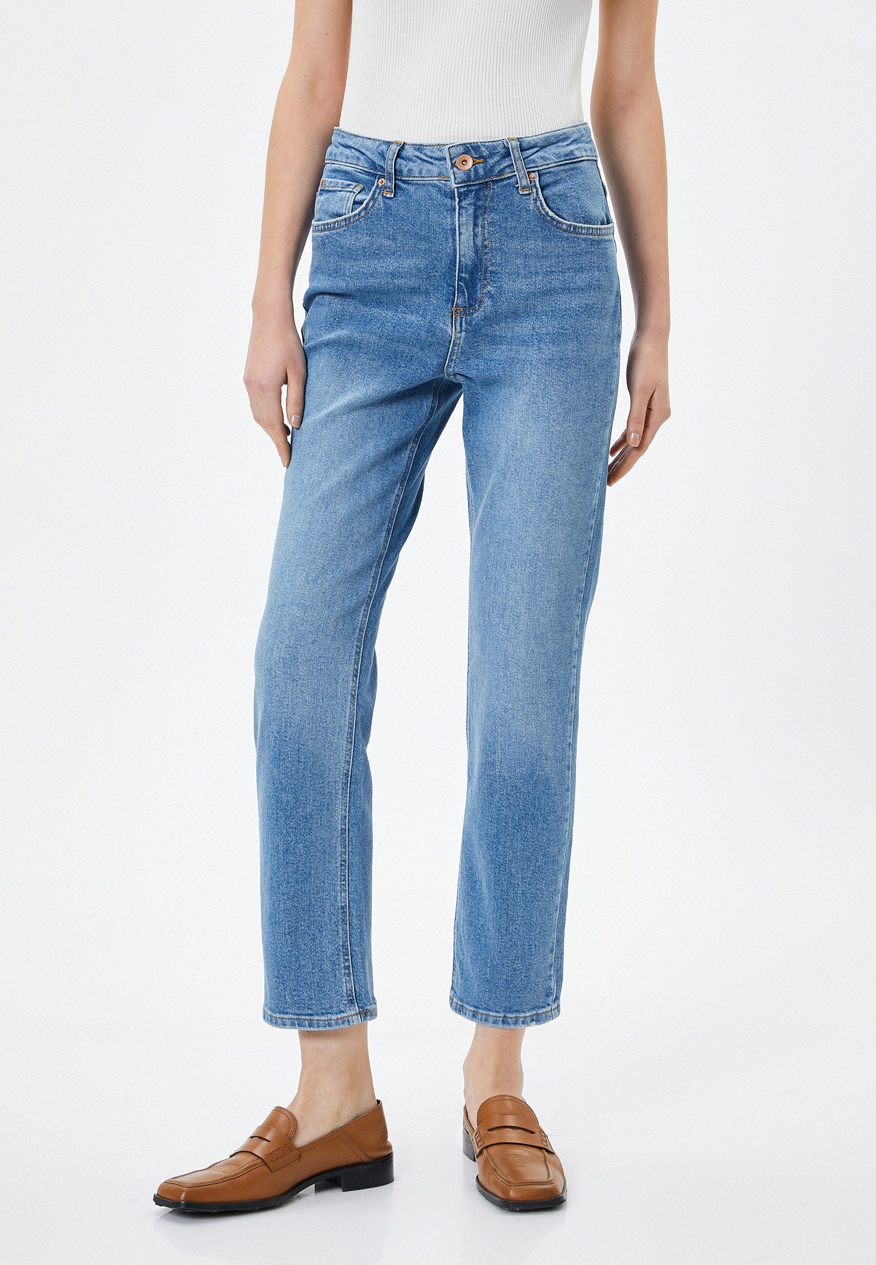 Koton Slim-fit-Jeans Denim Slim Straight Slim-fit-Jeans