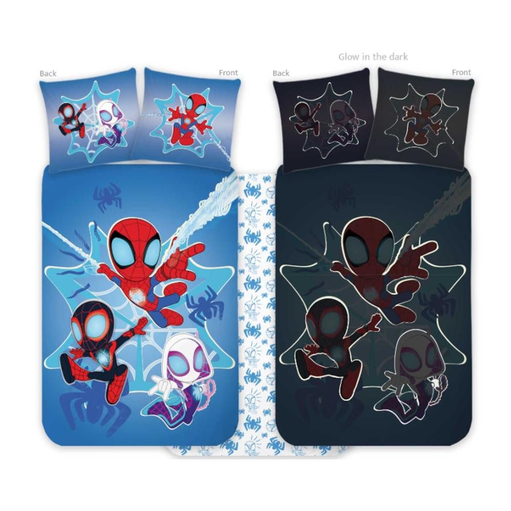 MARVEL Babybettwäsche Spidey Baby-Bettwäsche mit Glow-in-the-Dark günstig online kaufen